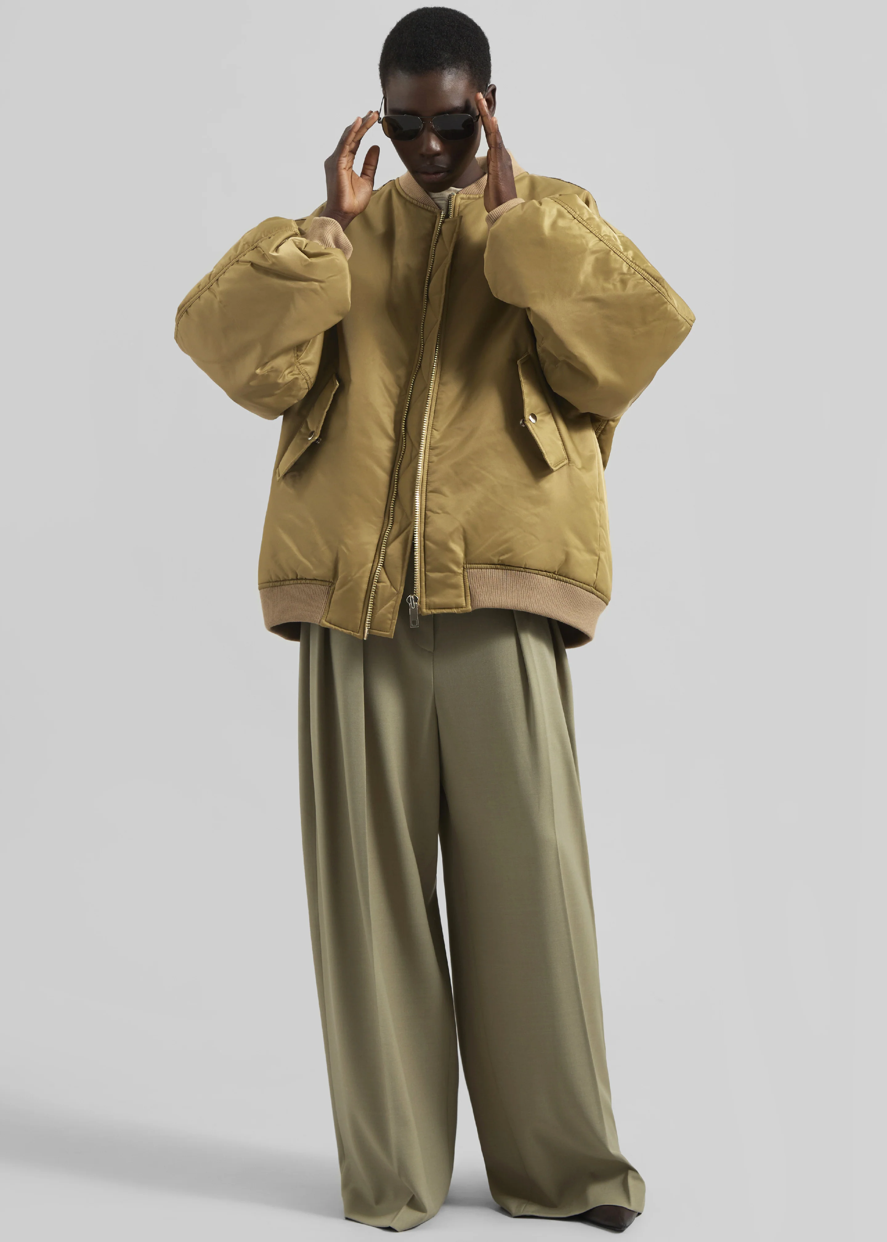 Astra Bomber Jacket - Olive - Image 5