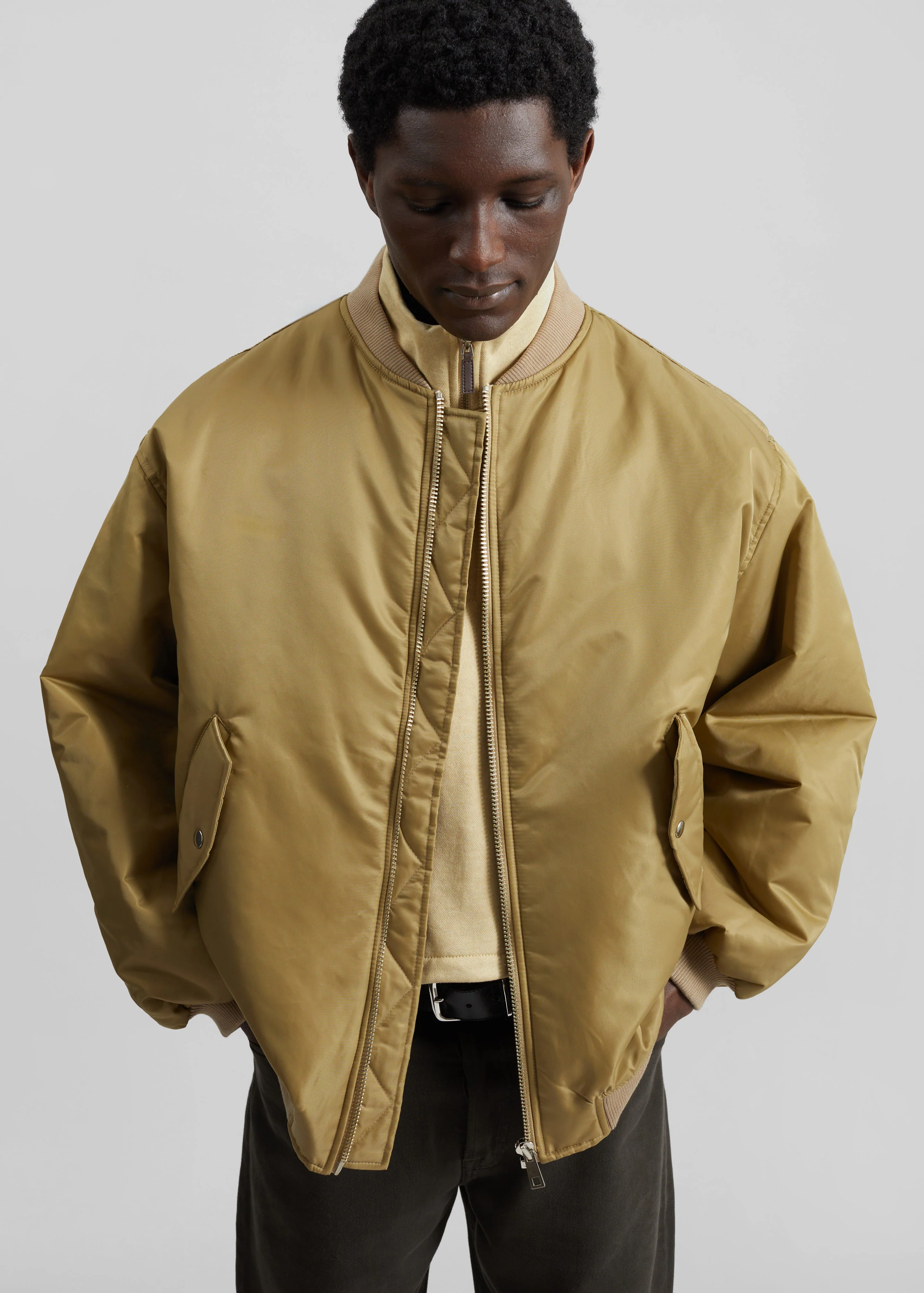 Astra Bomber Jacket - Olive - Image 6