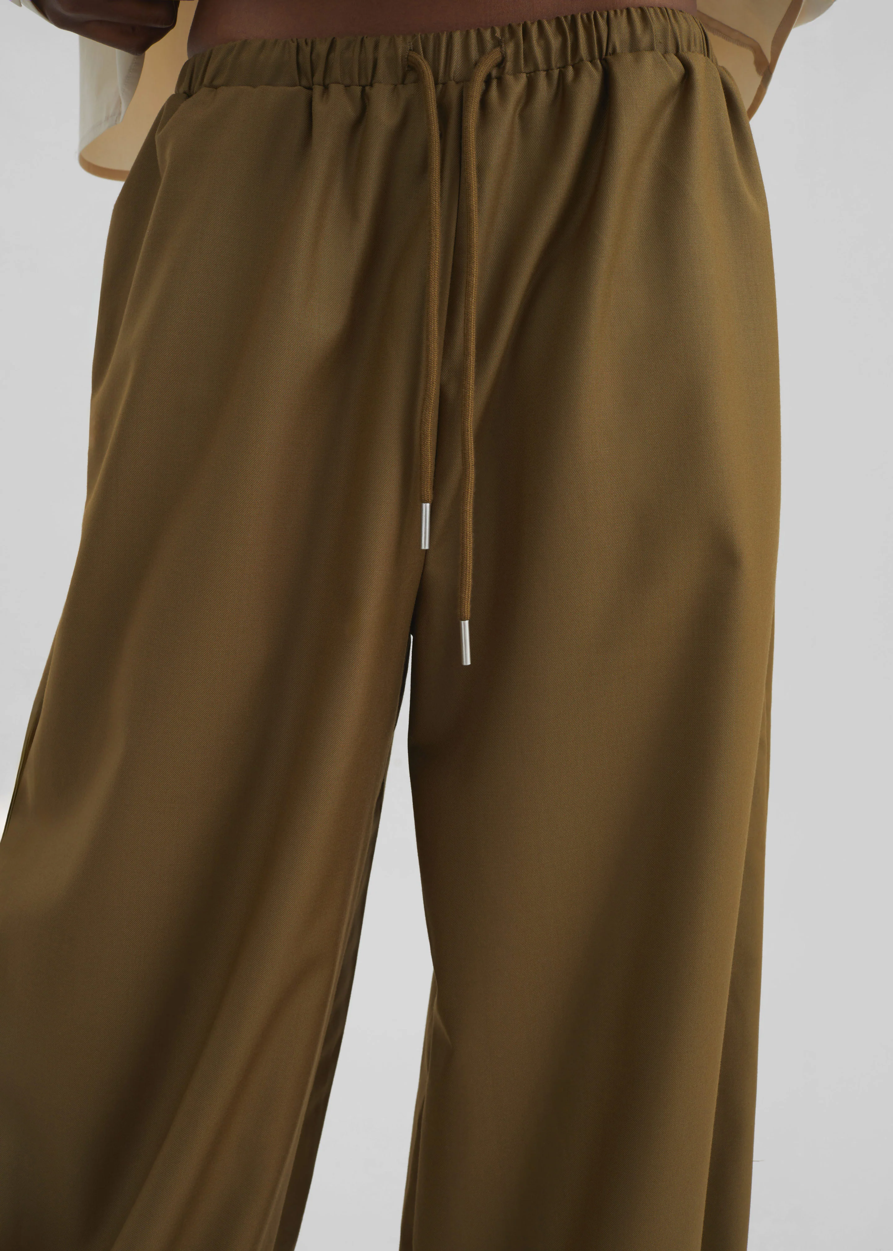 Aubray Balloon Pants - Olive Brown - Image 8