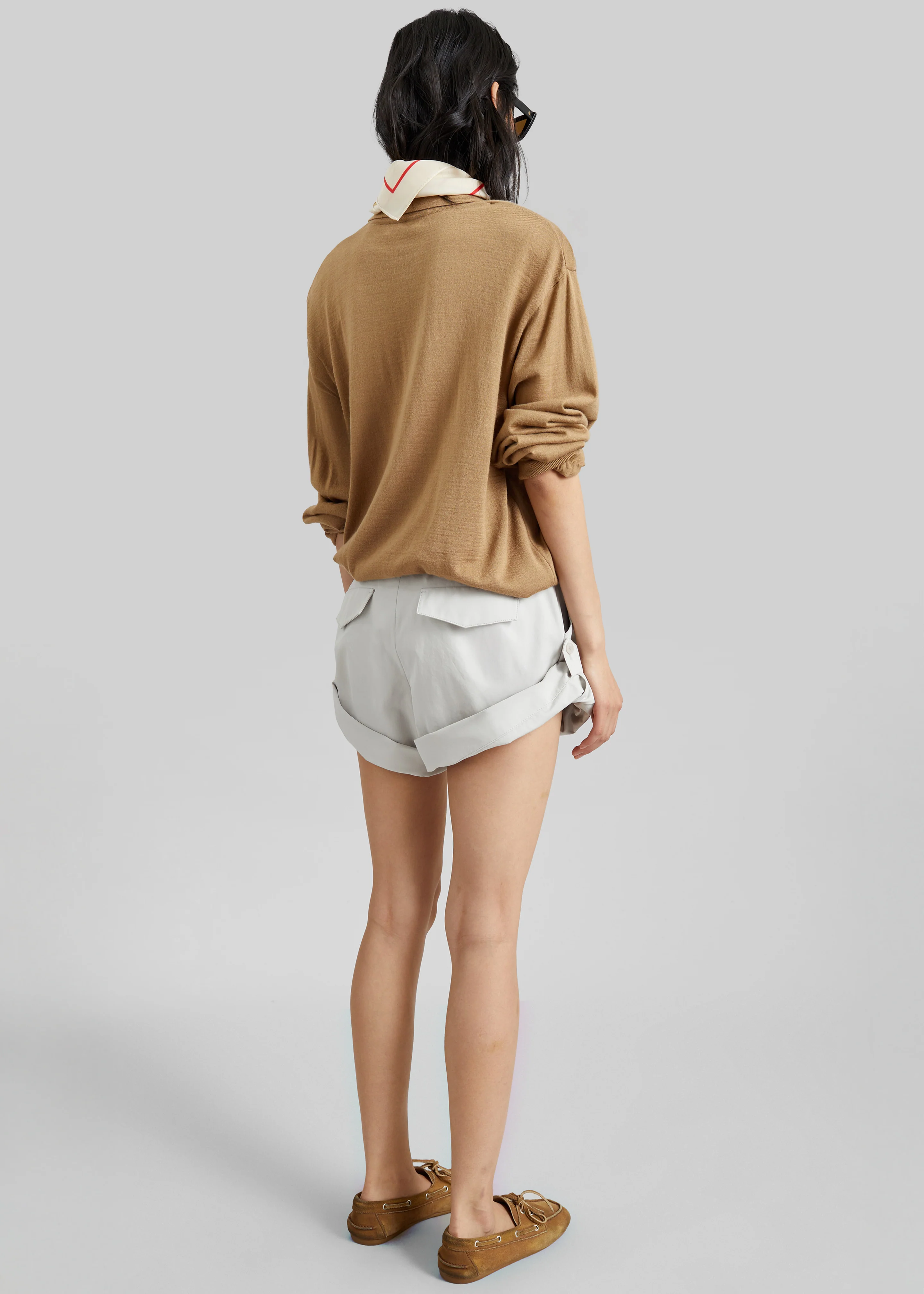 Avallon Padded Knit Polo - Camel - Image 8