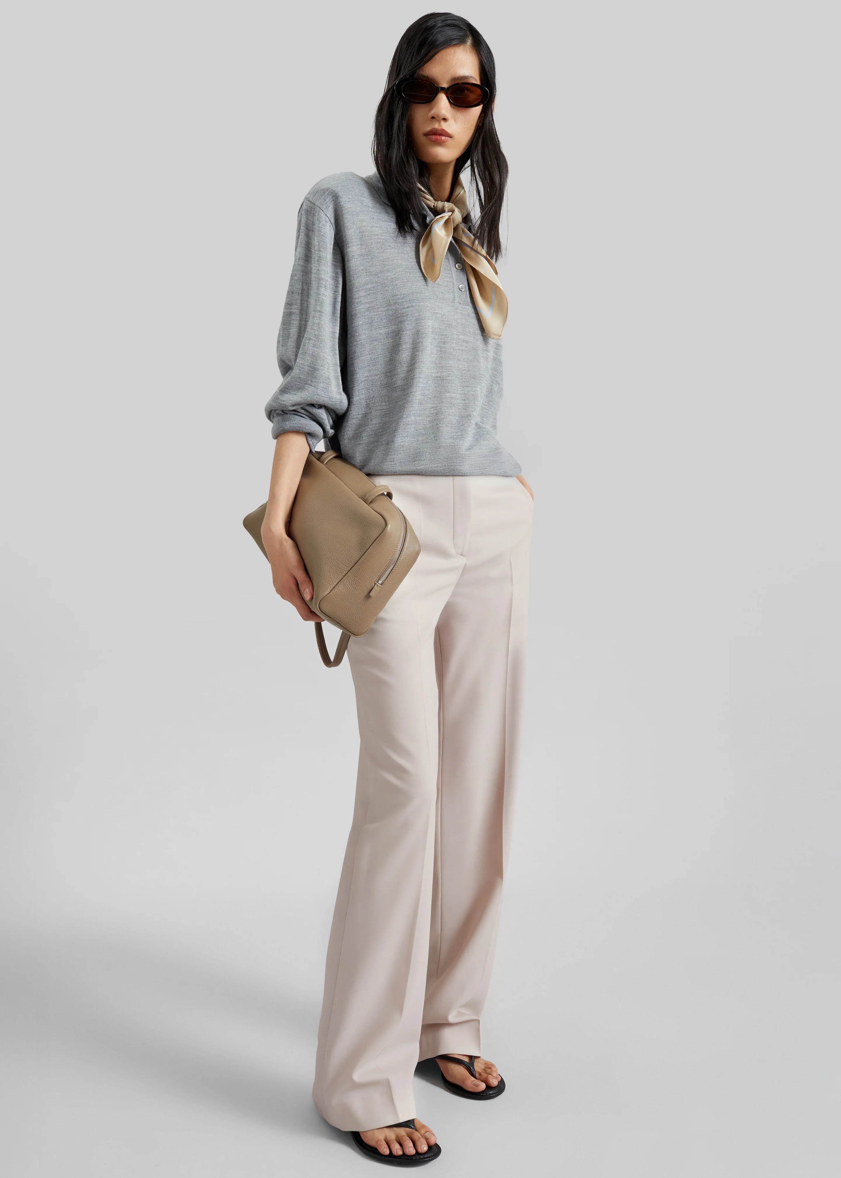 Avallon Padded Knit Polo - Grey - Image 3