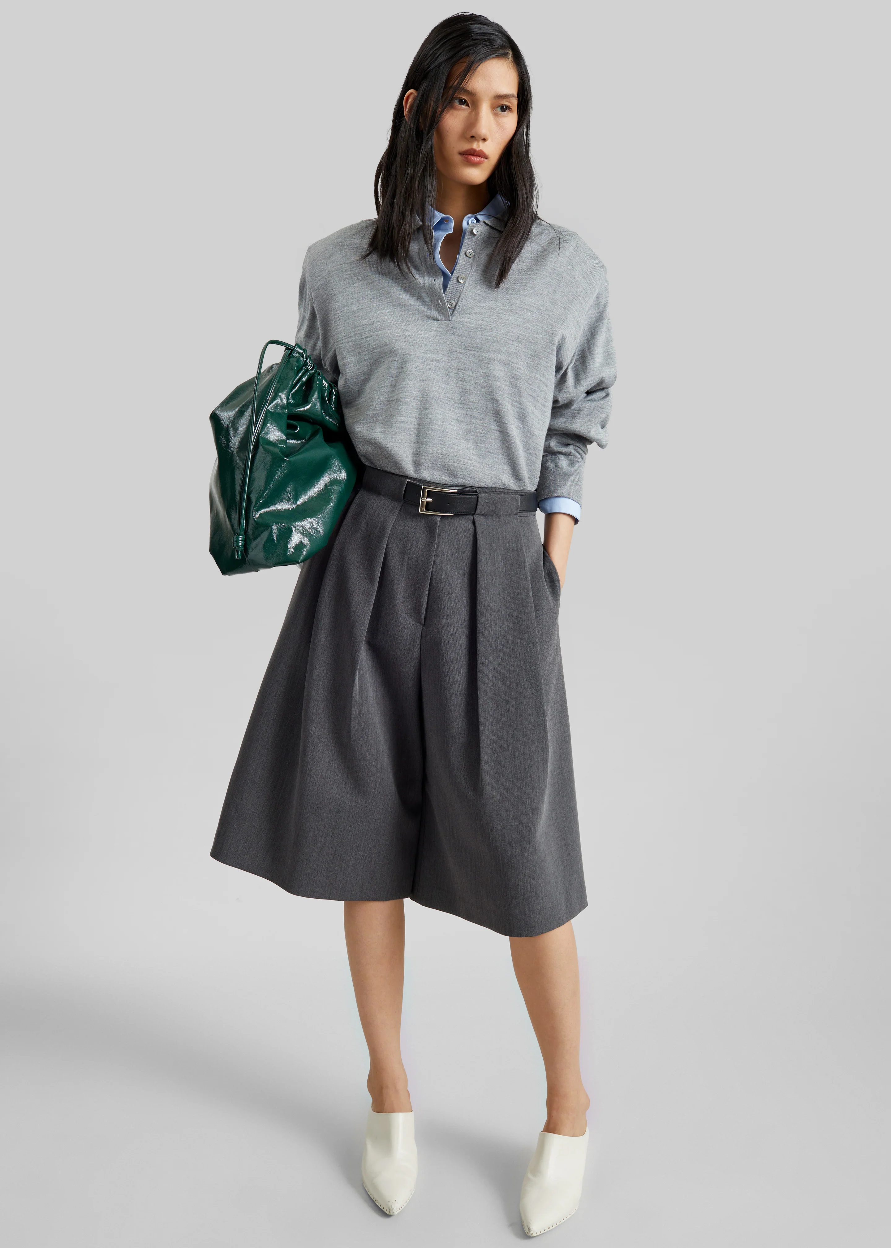 Avallon Padded Knit Polo - Grey - Image 7