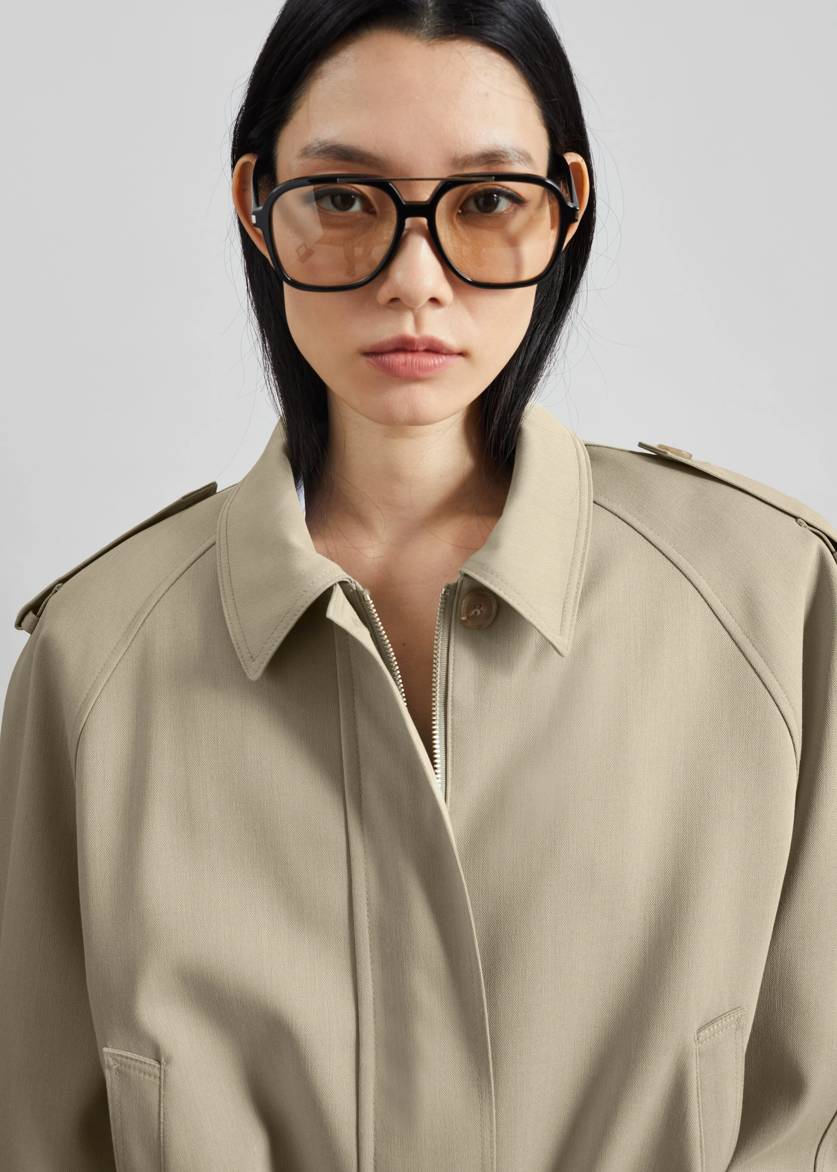 Avray Short Trench - Beige - Image 3