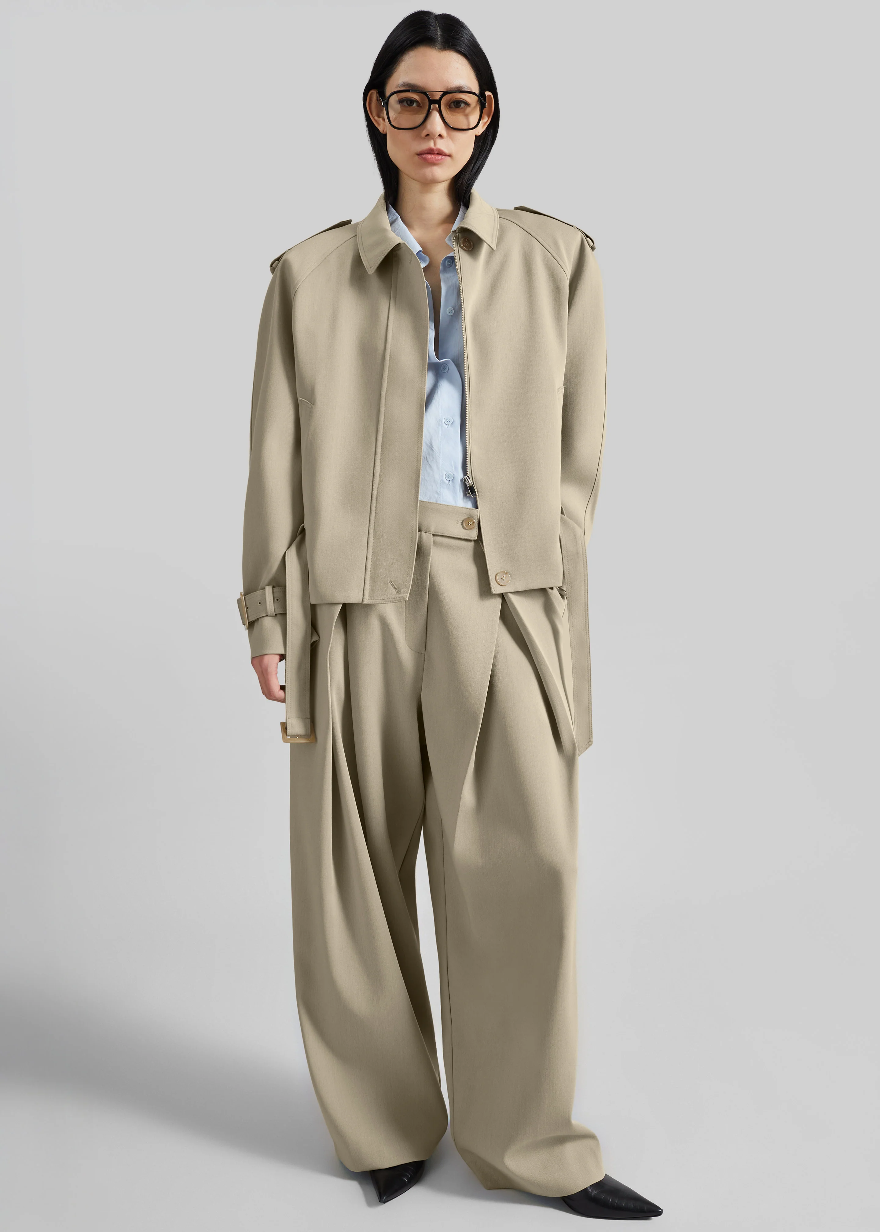 Avray Short Trench - Beige - Image 5