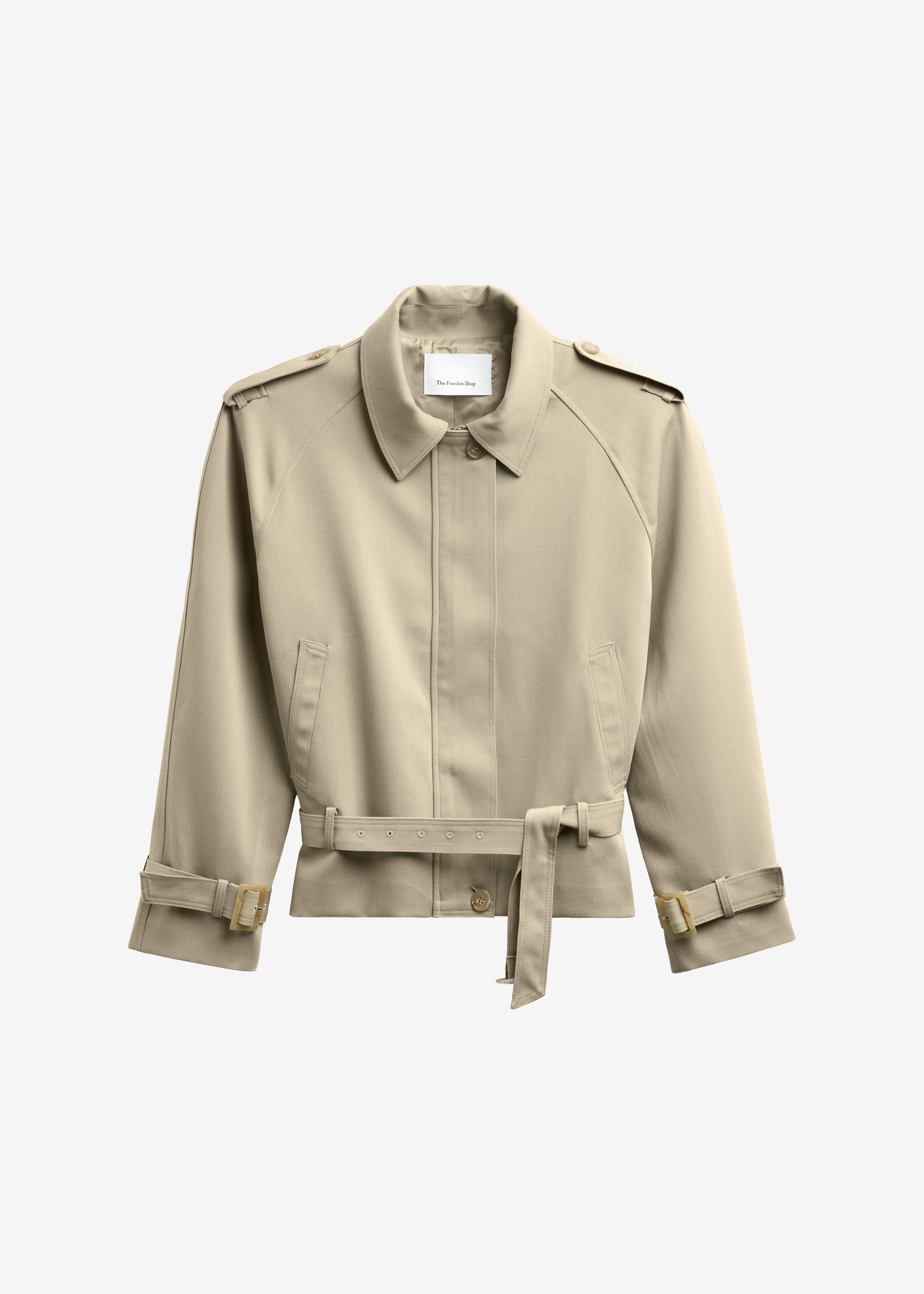 Avray Short Trench - Beige - Image 7