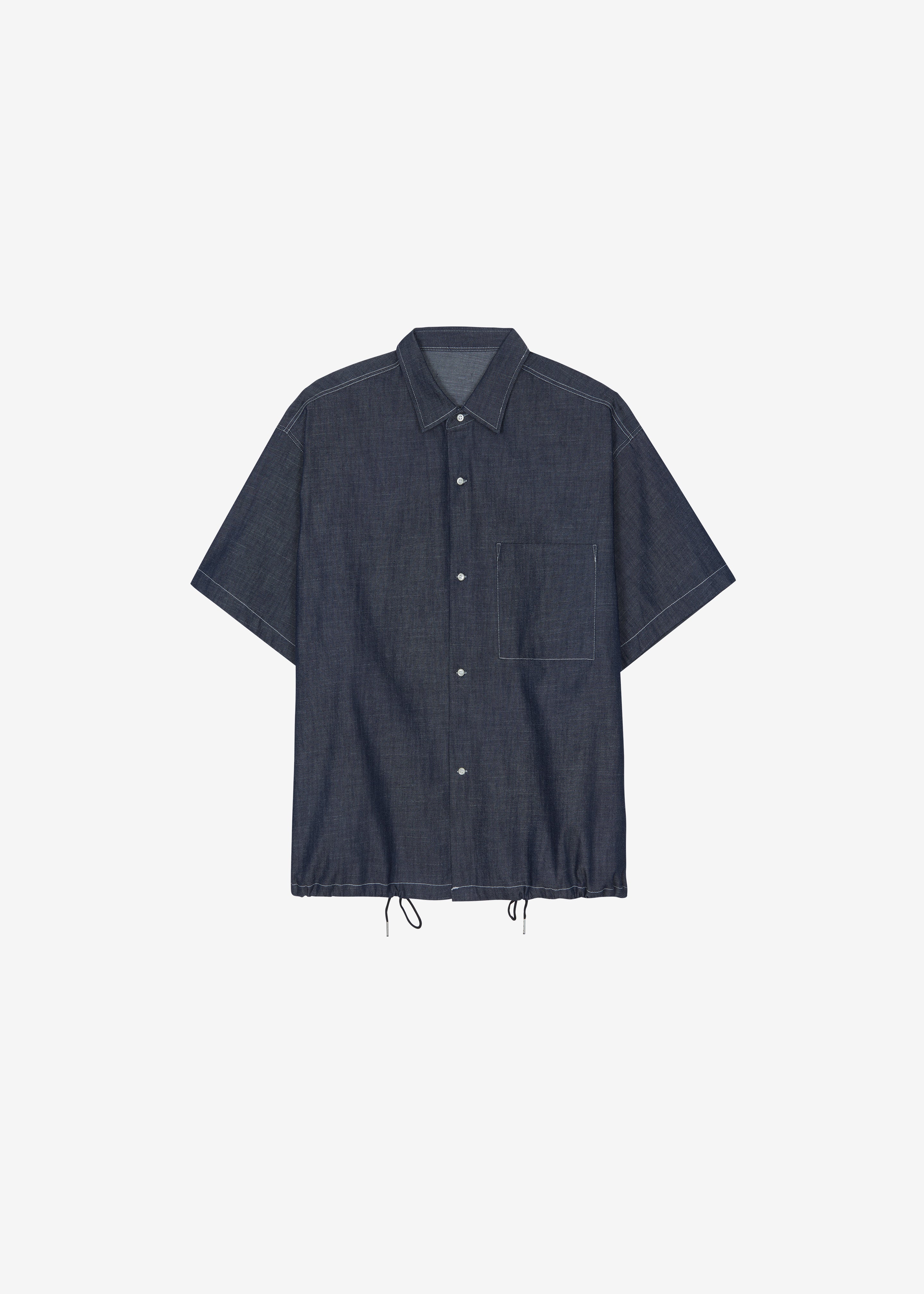 Axton Denim Shirt - Dark Wash - Image 8