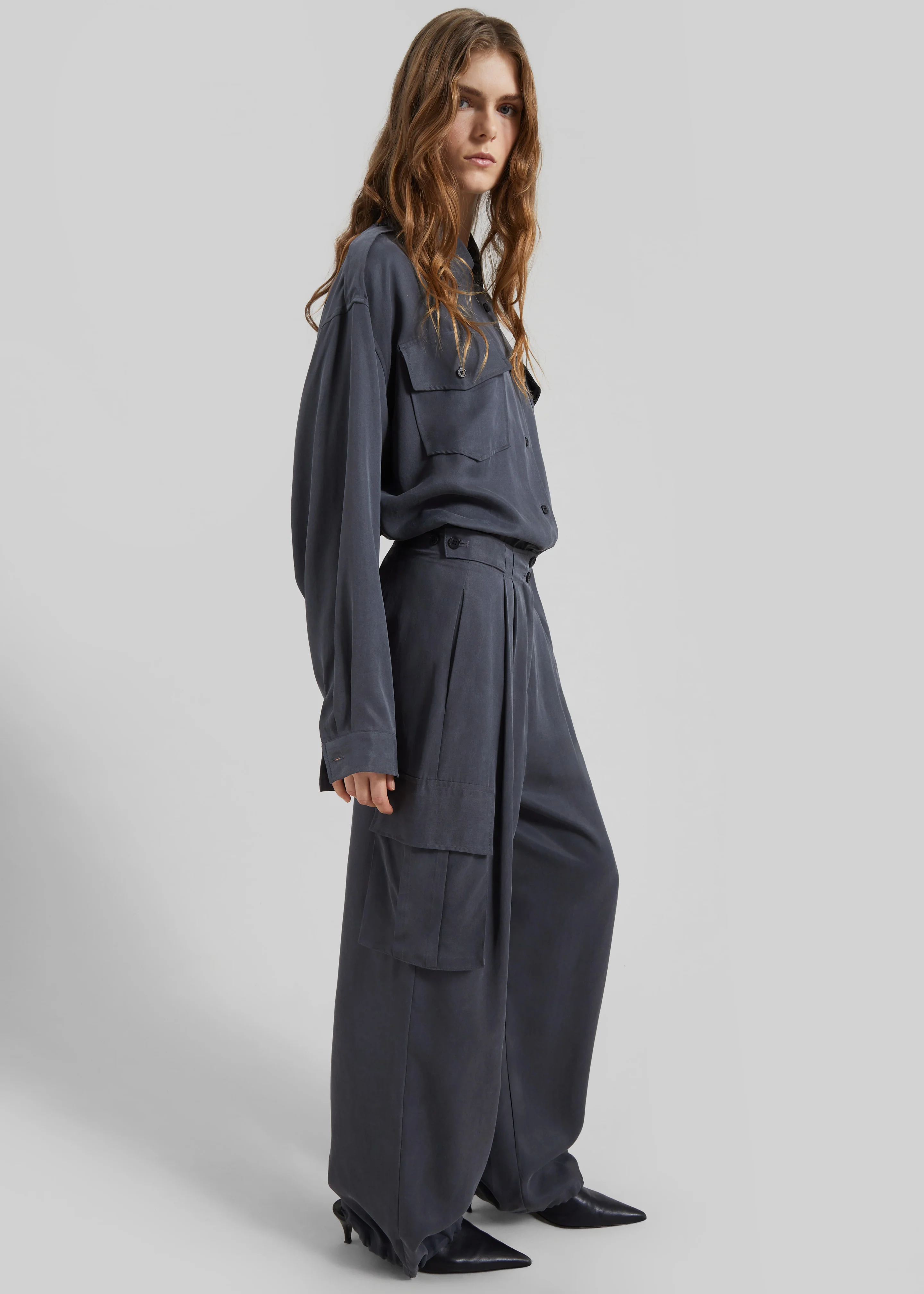 Balsta Cargo Shirt - Dark Grey - Image 3