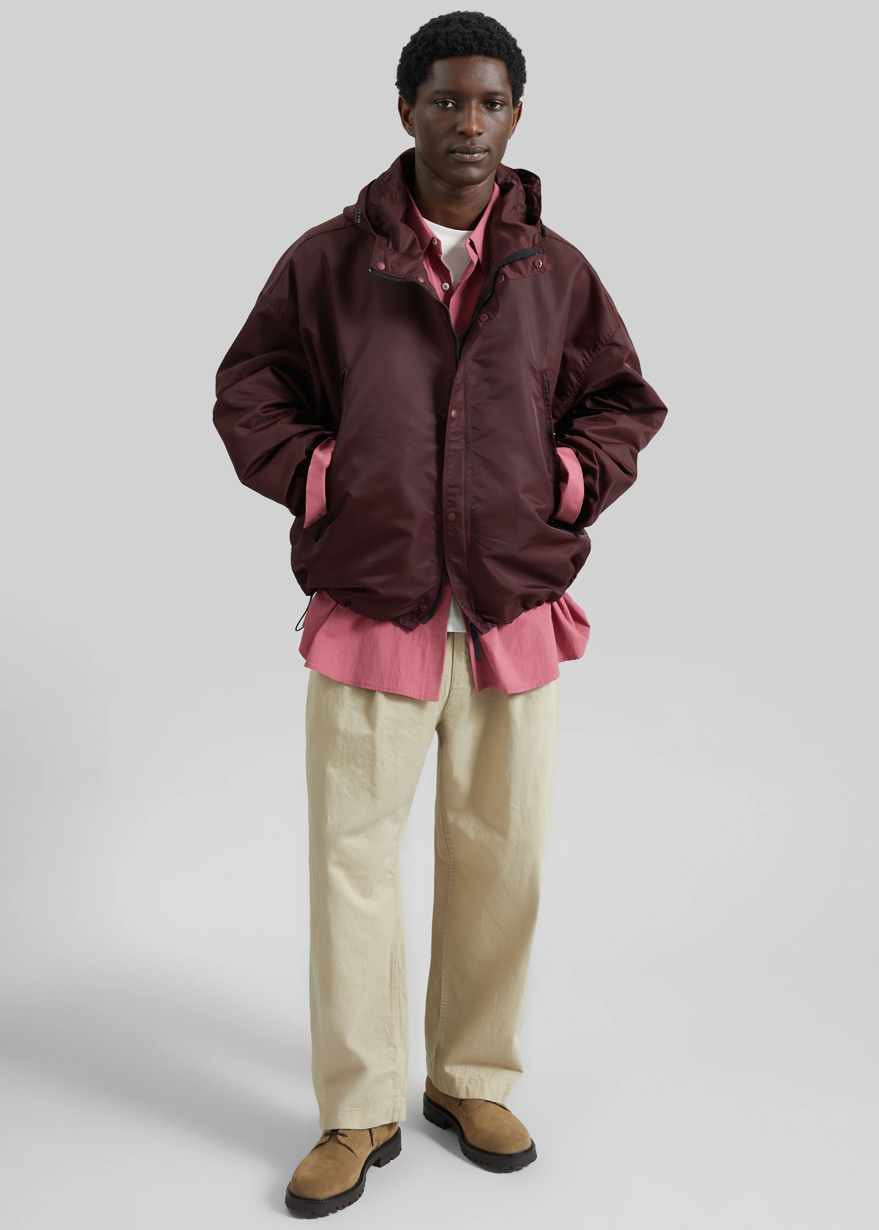 Banbury Windbreaker Jacket - Burgundy - Image 5