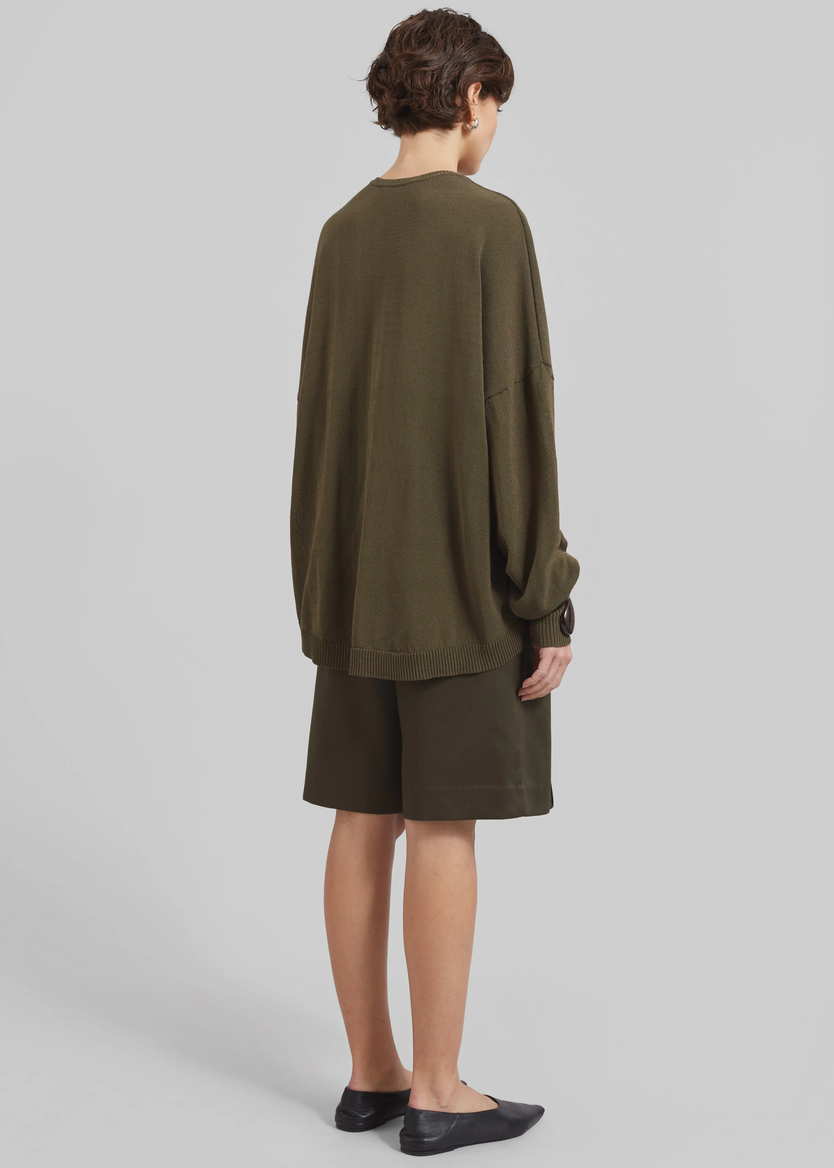 Basel Crew Neck Sweater - Khaki - Image 11