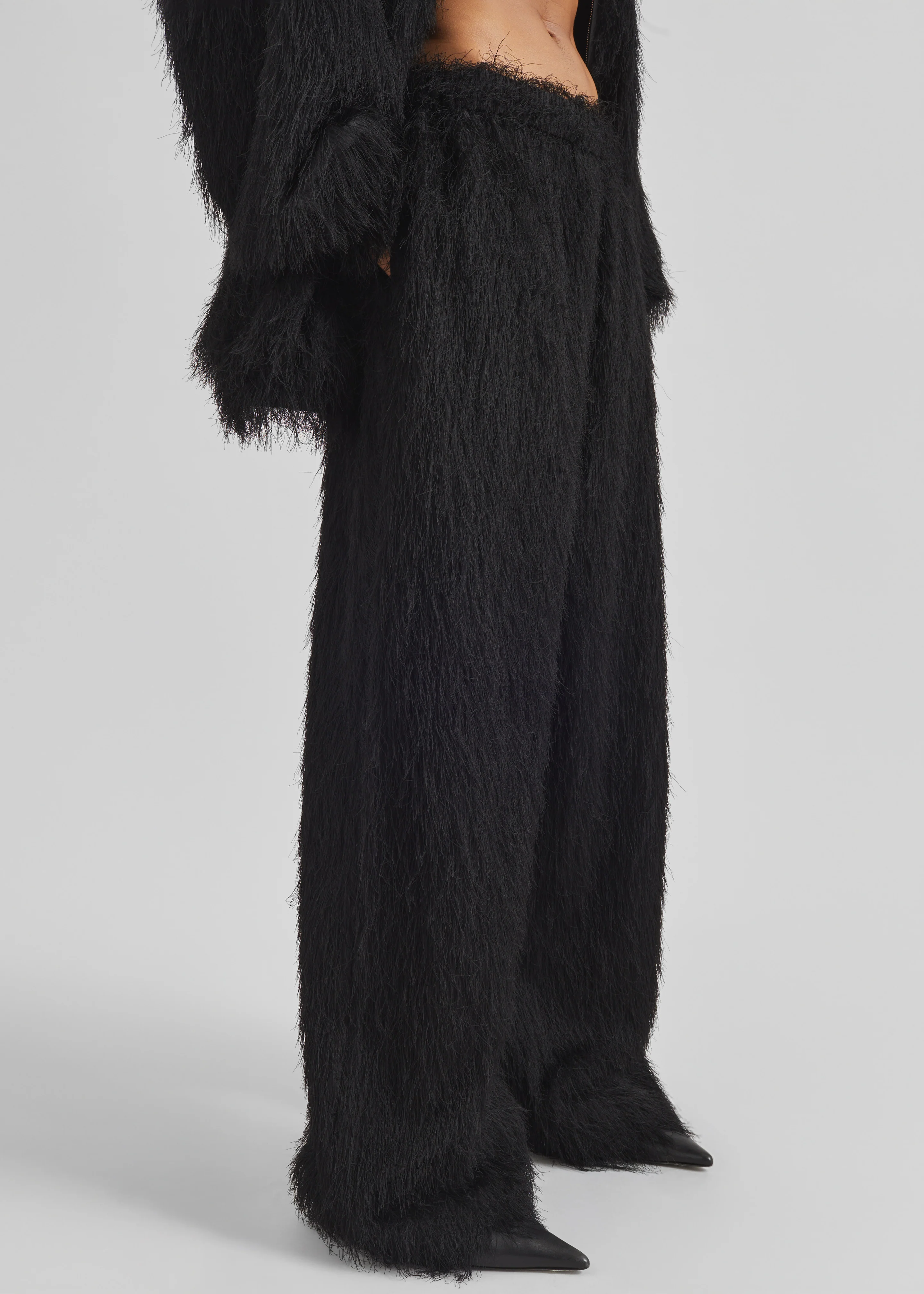 Baxter Fringed Track Pants - Black - Image 2