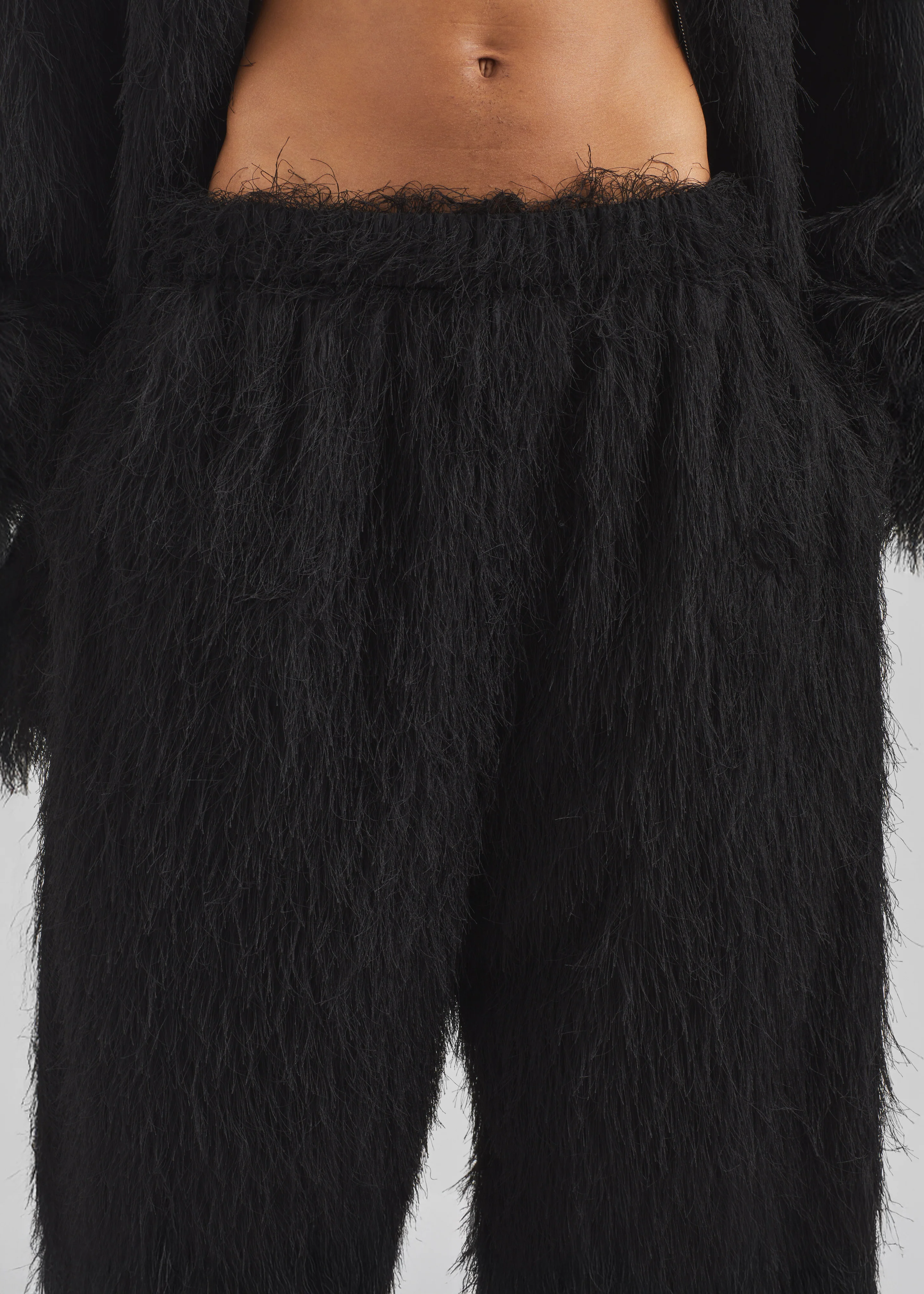 Baxter Fringed Track Pants - Black - Image 3
