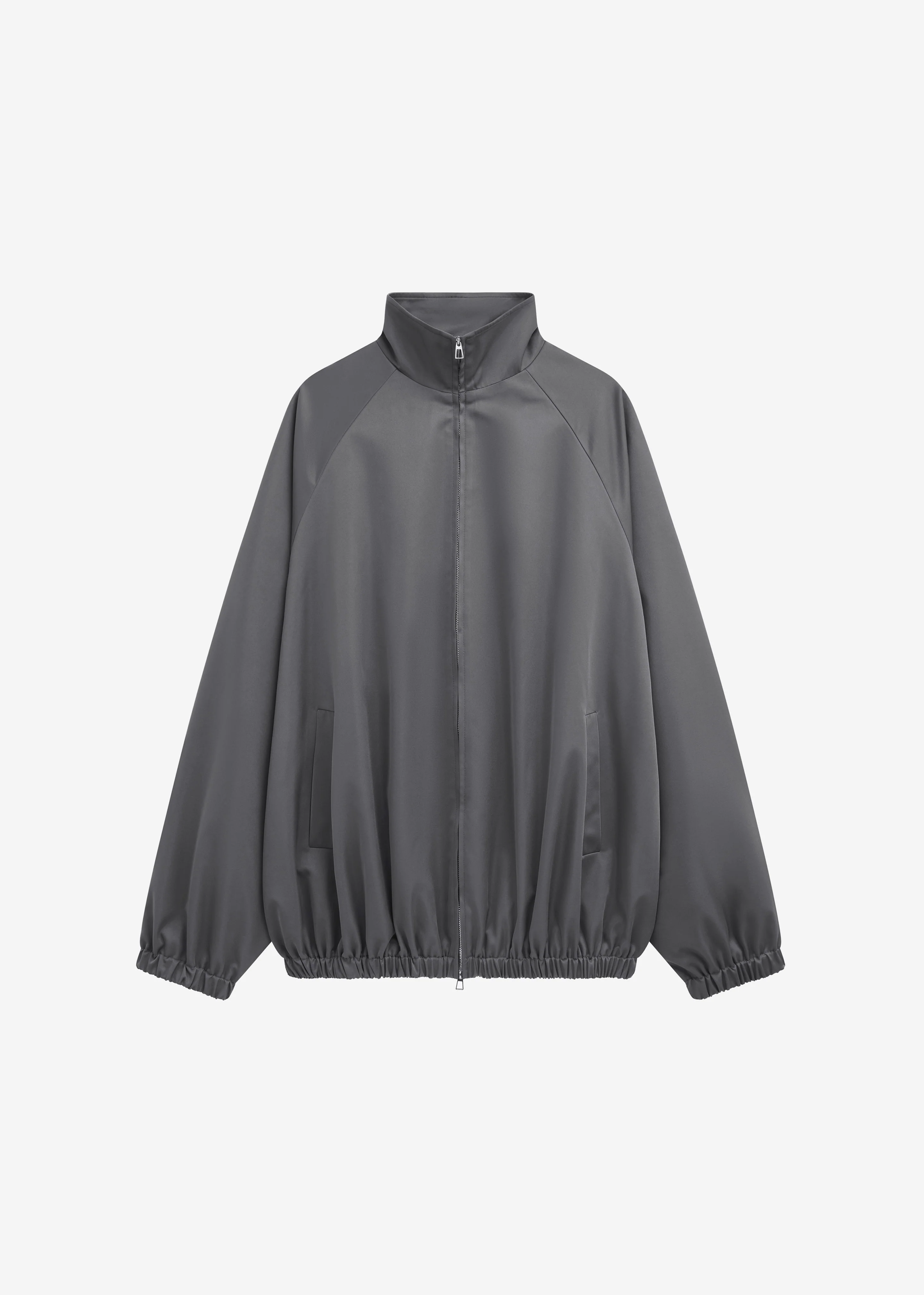 Baxter Lustrous Track Jacket - Grey - Image 9