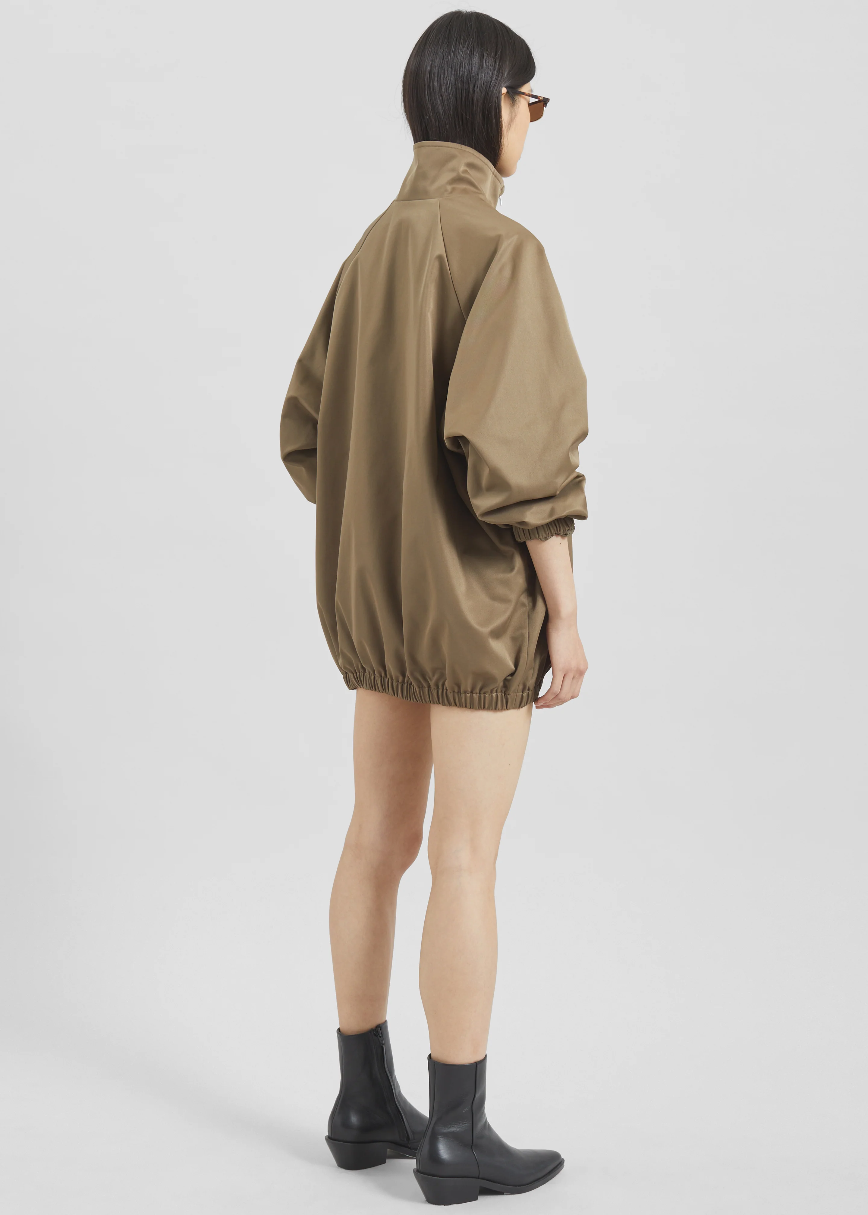 Baxter Lustrous Track Jacket - Moss Green - Image 12