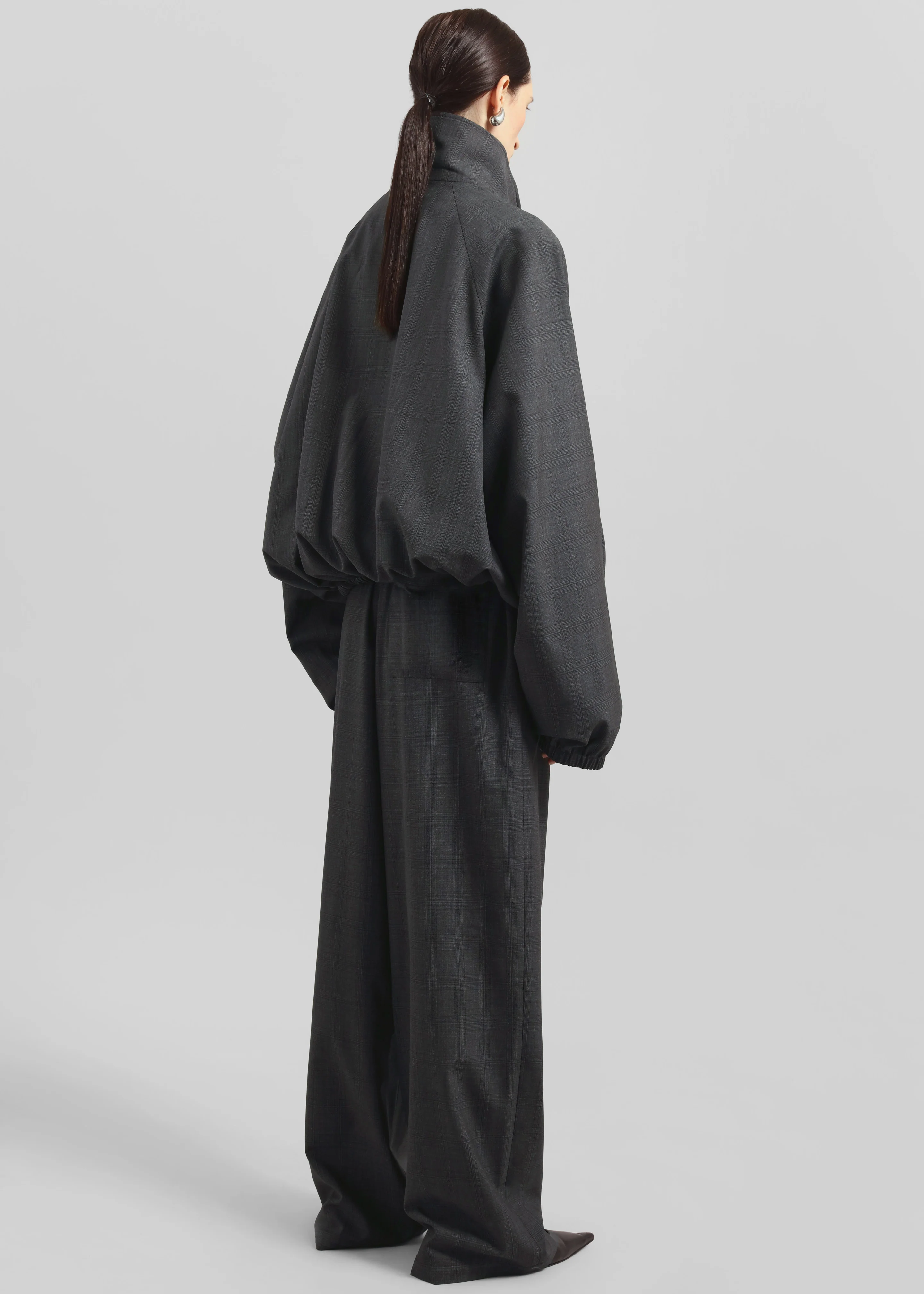 Baxter Plaid Track Jacket - Dark Grey - Image 13