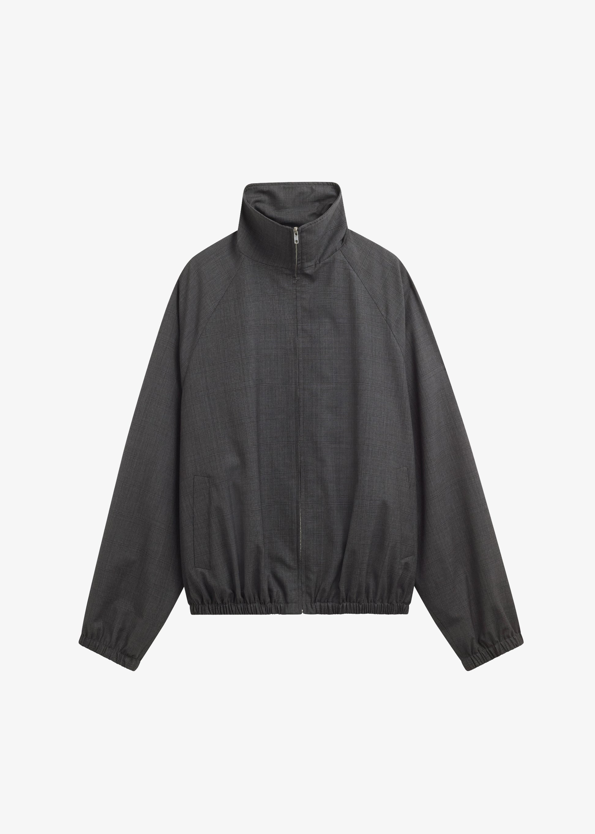 Baxter Plaid Track Jacket - Dark Grey - Image 14