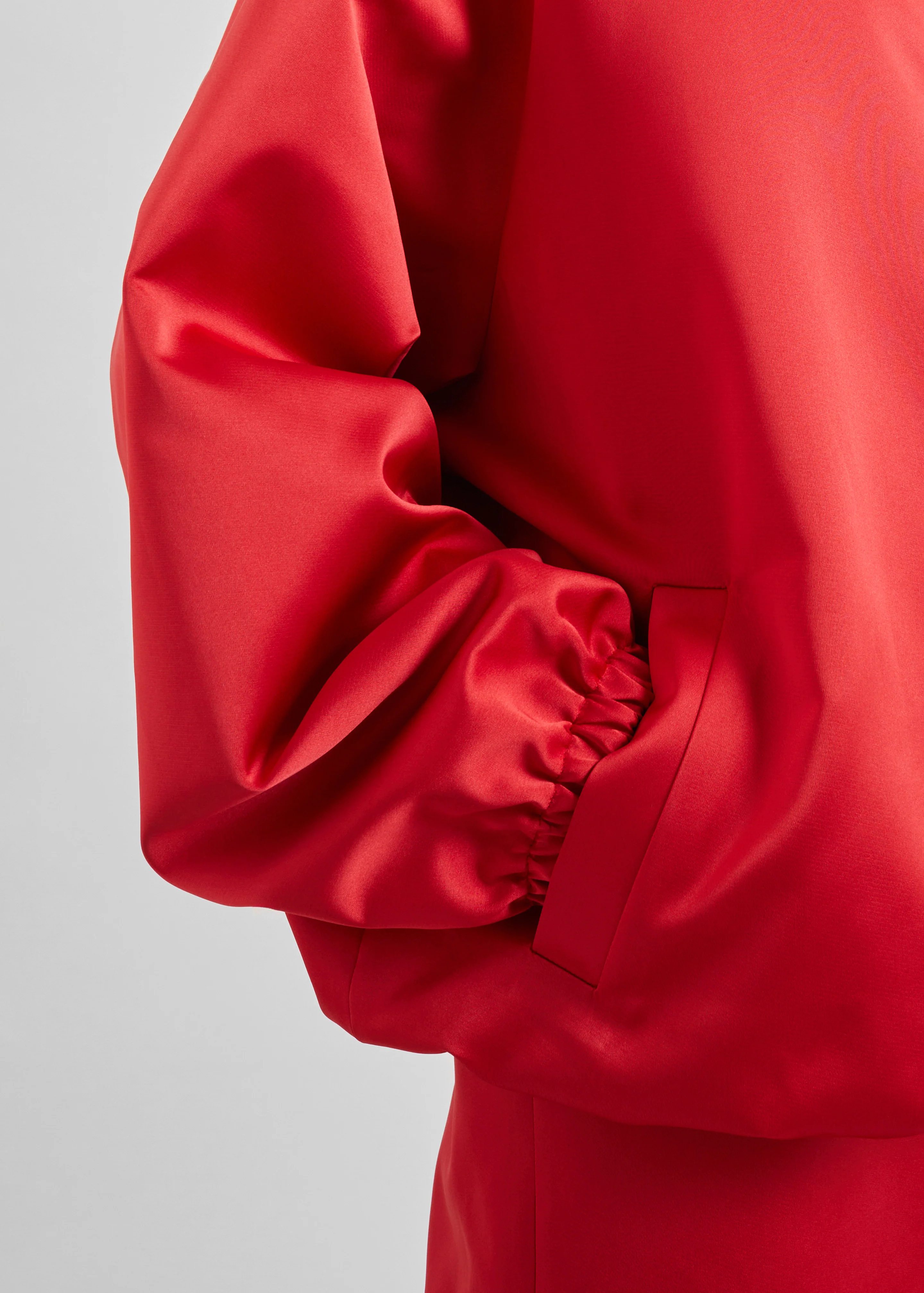 Baxter Satin Track Jacket - Red - Image 6