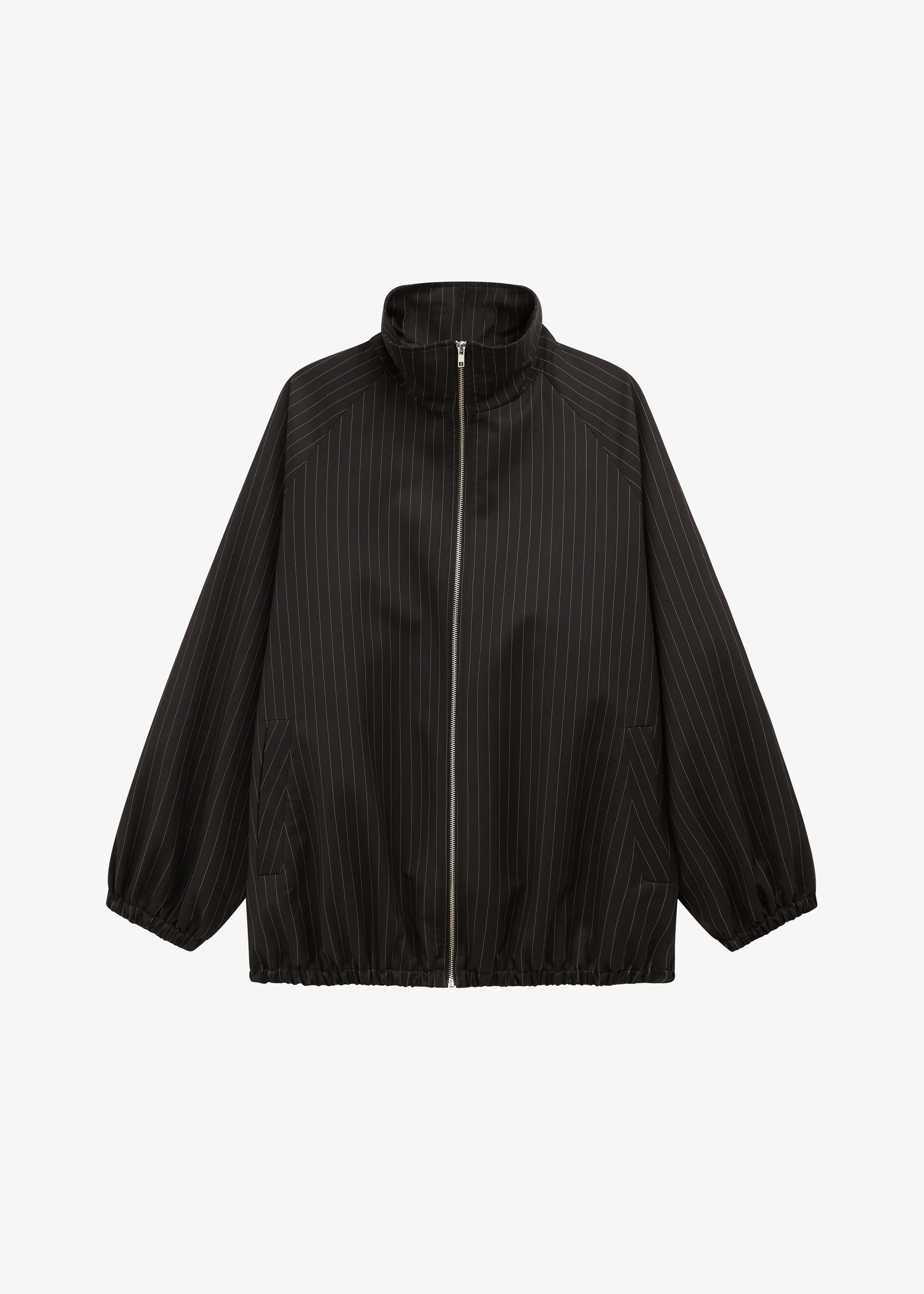 Baxter Track Jacket - Black/White Pinstripe - Image 7