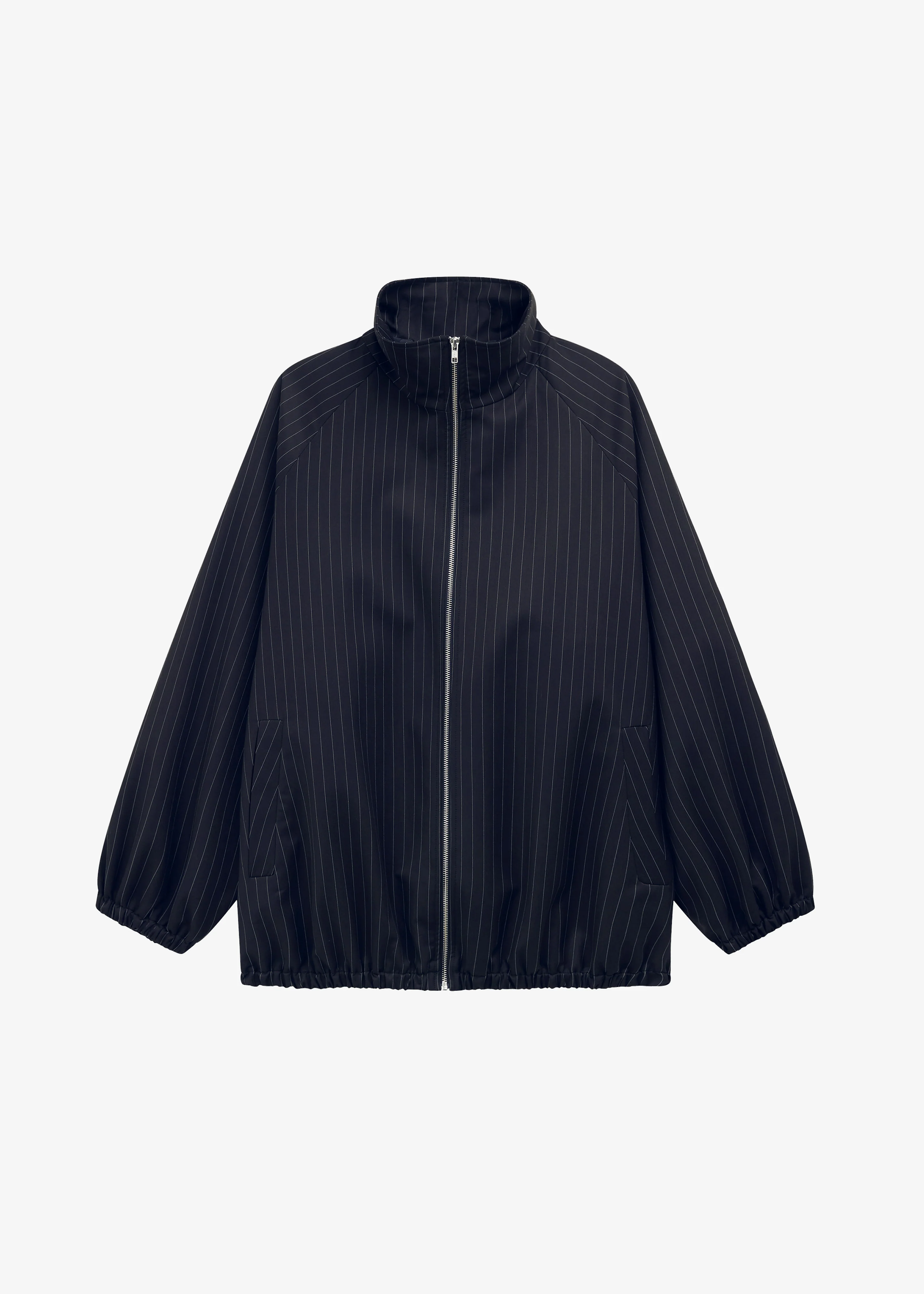 Baxter Track Jacket - Navy/White Pinstripe - Image 10