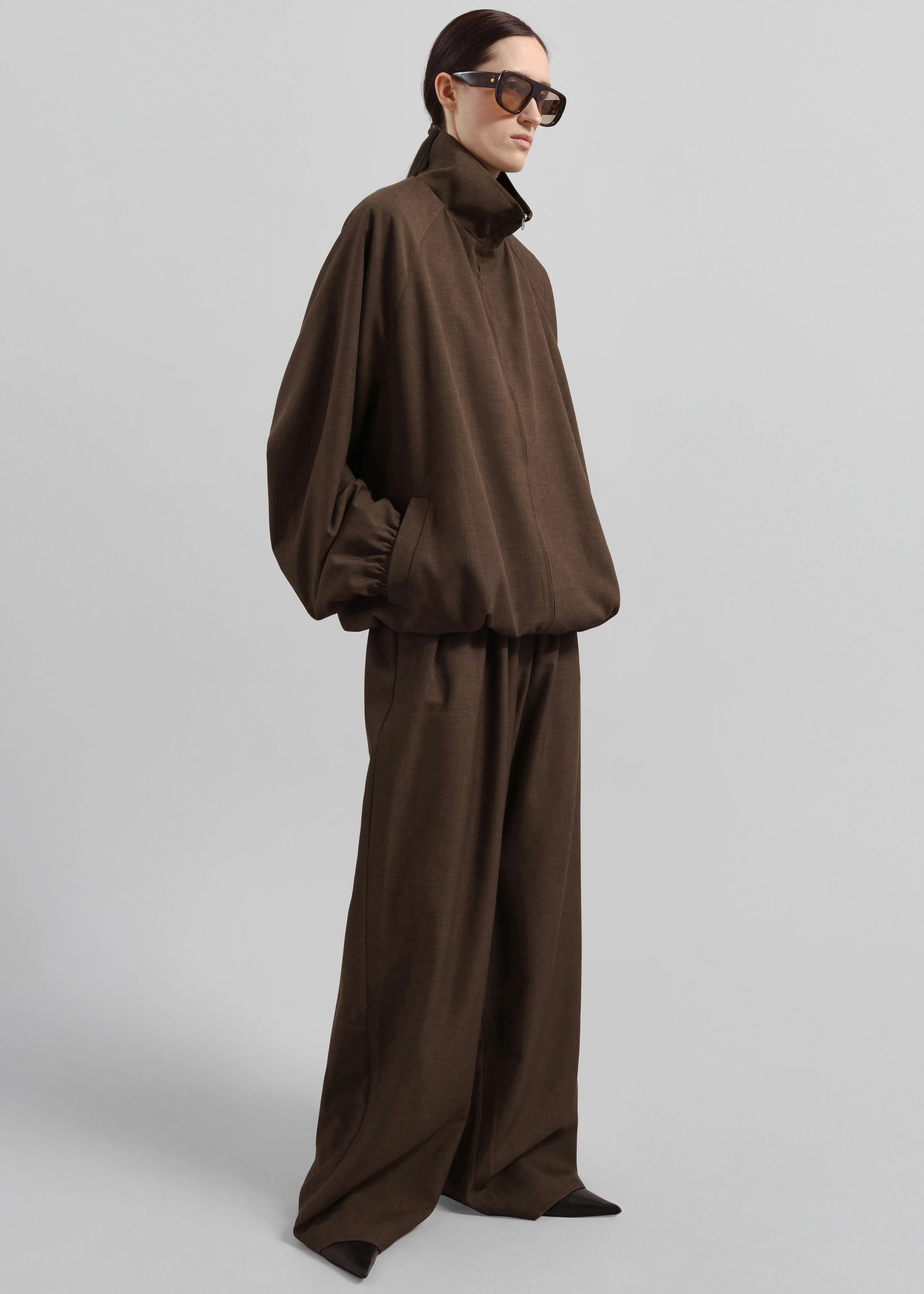 Baxter Track Pants - Dark Brown - Image 7