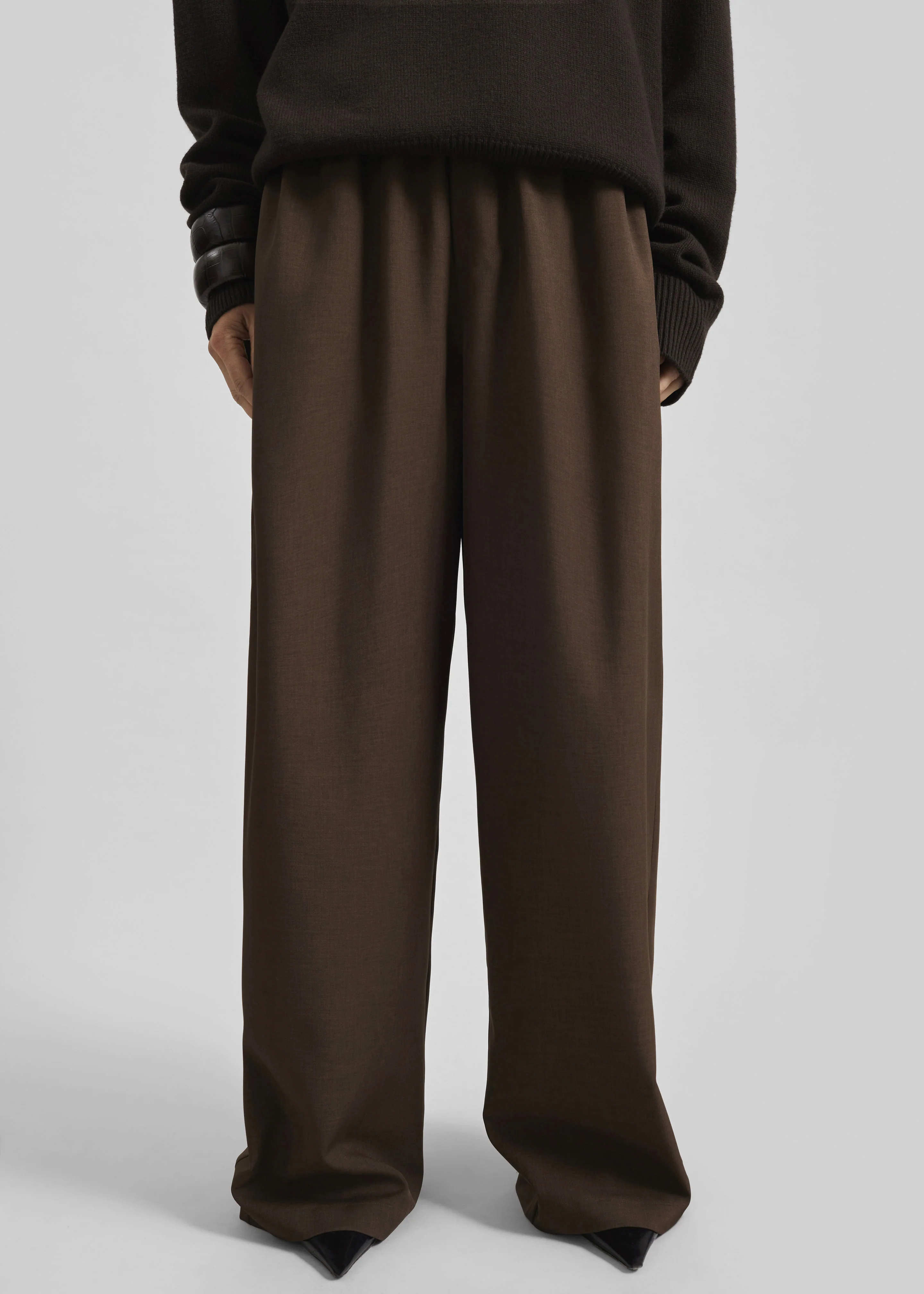 Baxter Track Pants - Dark Brown - Image 8