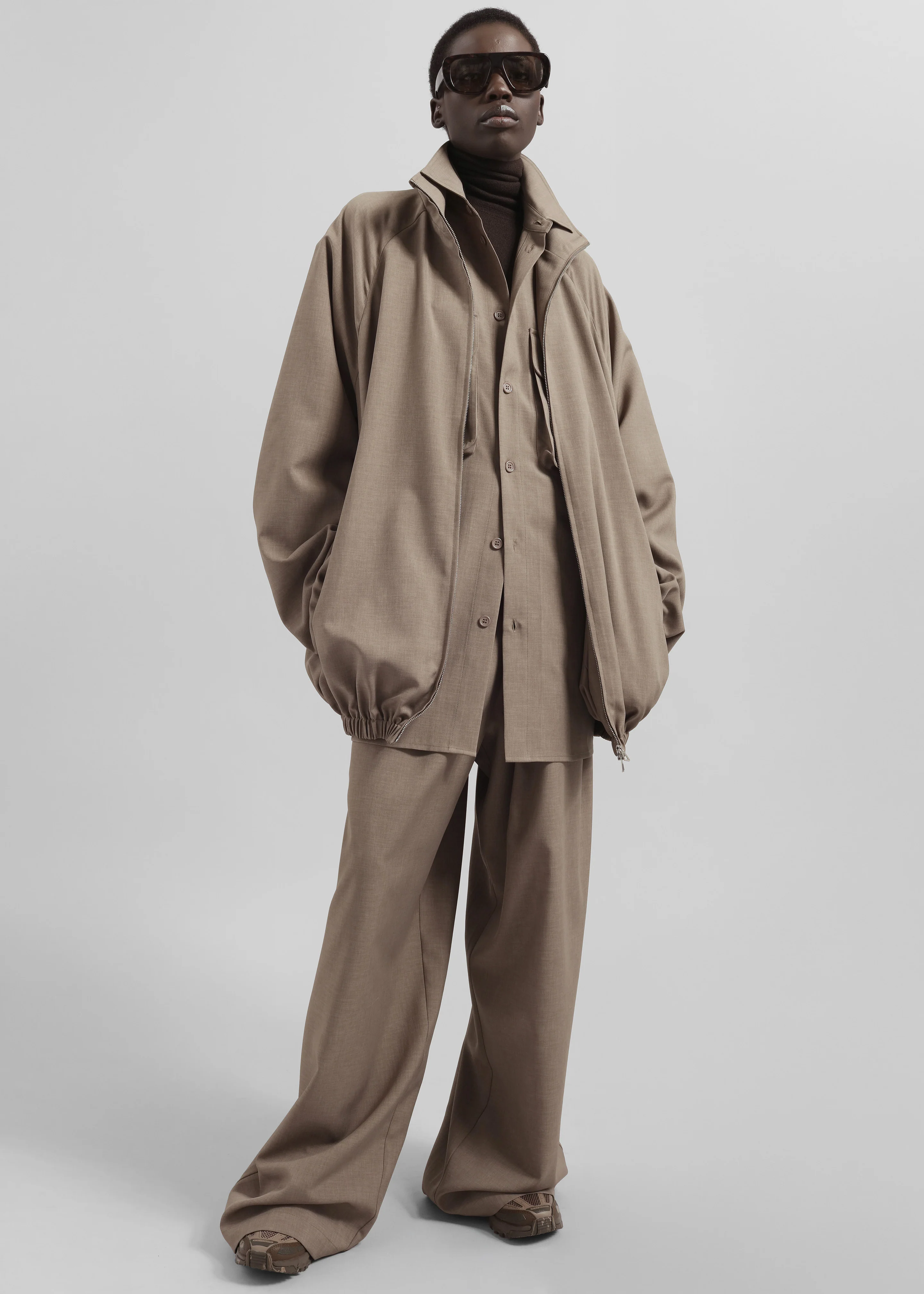 Baxter Track Pants - Taupe - Image 8