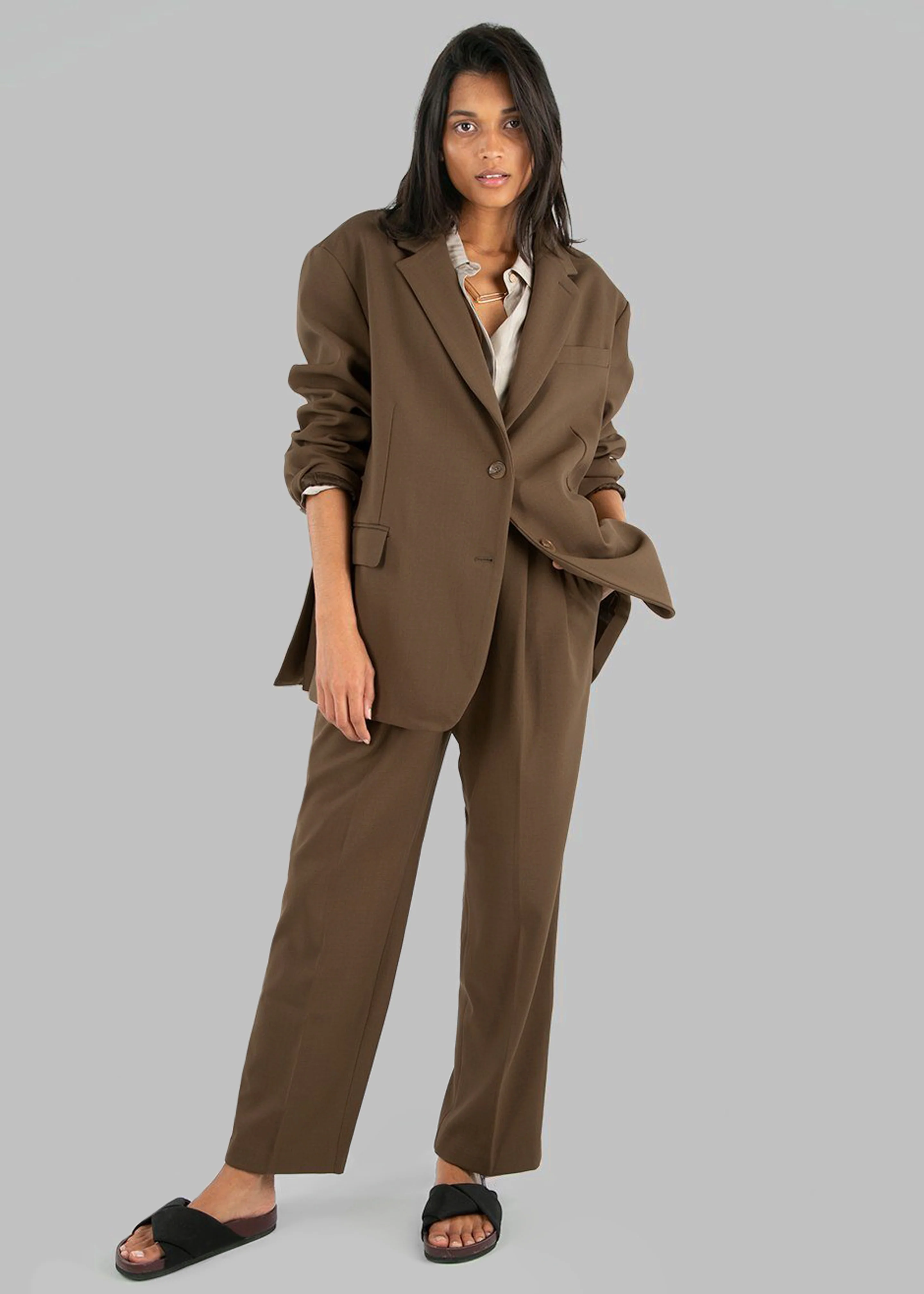 Bea Blazer - Chocolate - Image 10