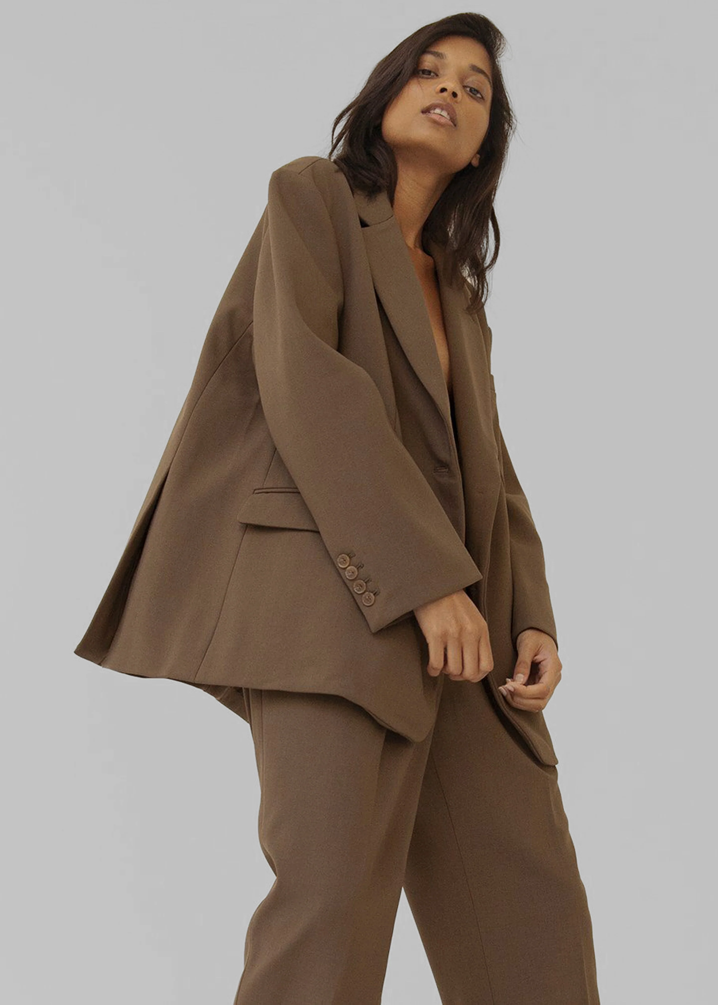 Bea Blazer - Chocolate - Image 11