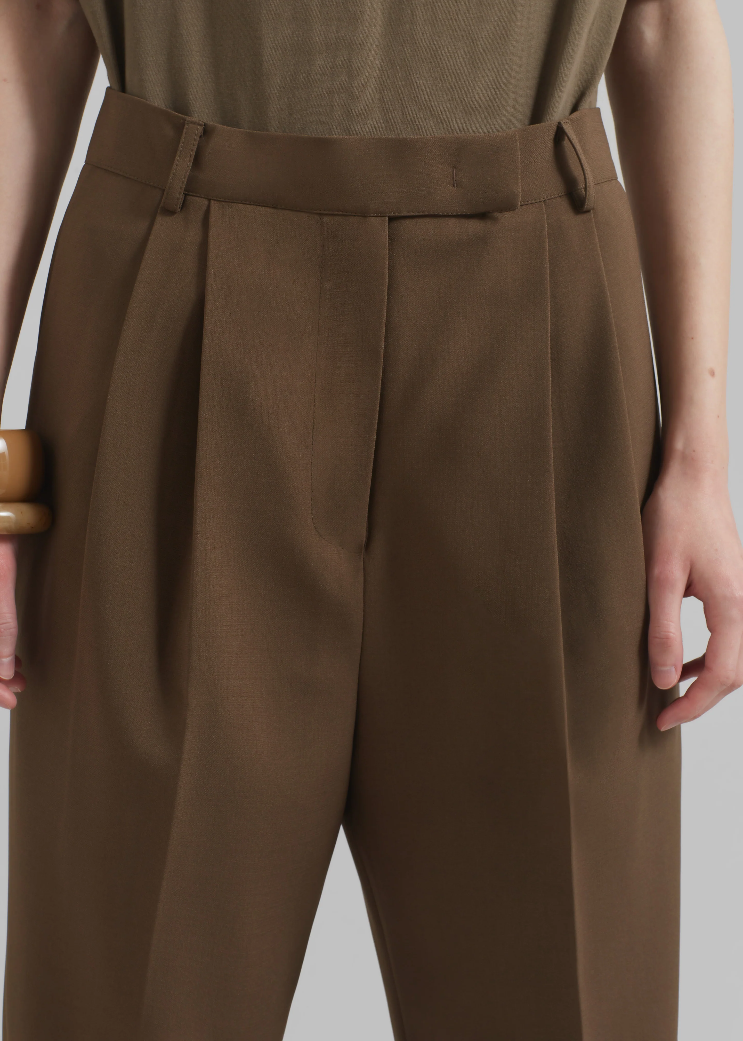 Bea Suit Pants - Chocolate - Image 3