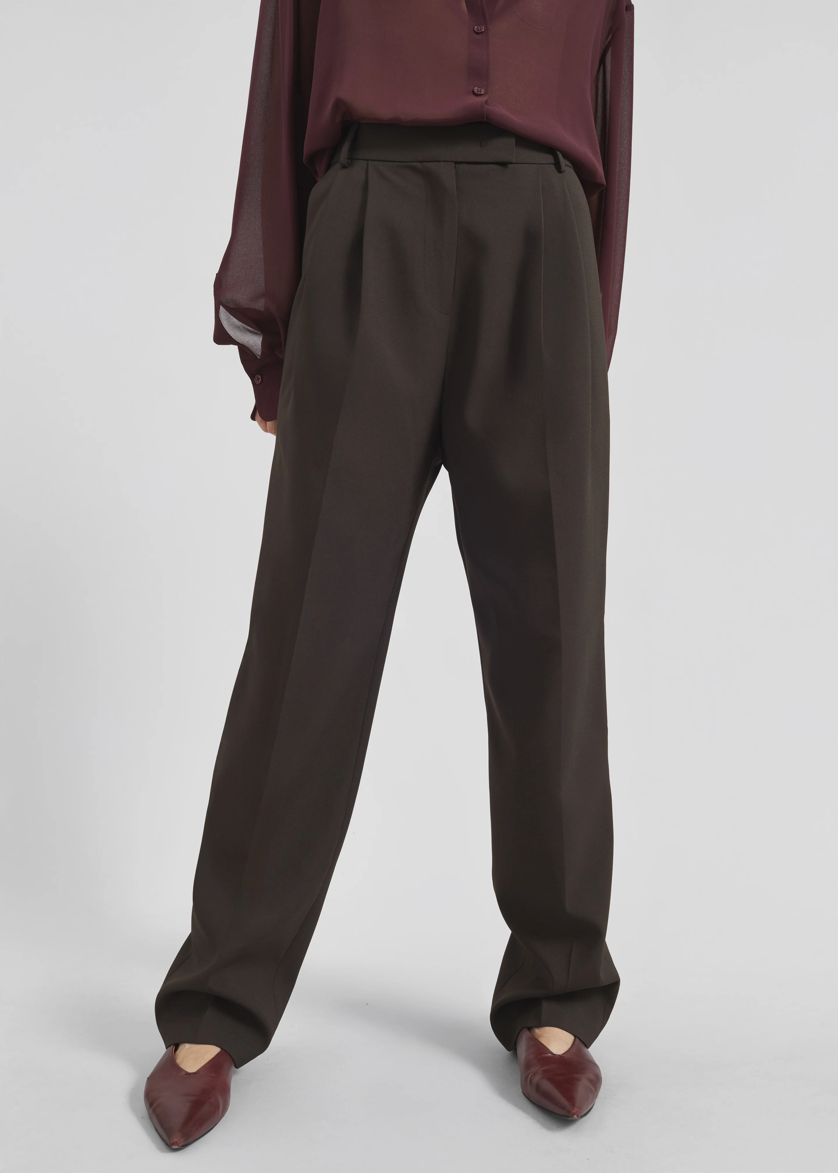 Bea Suit Pants - Dark Espresso - Image 3