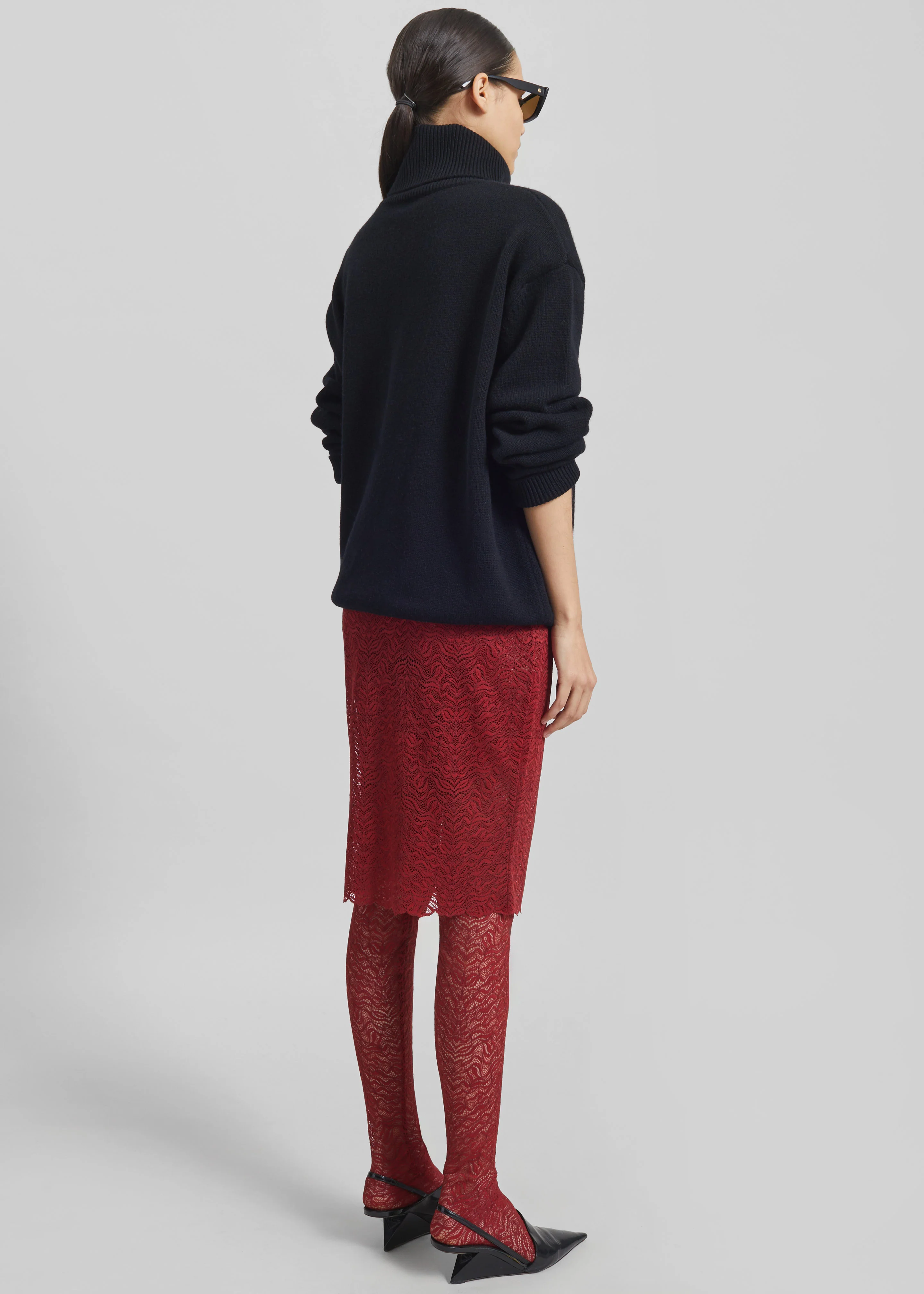 Beaufille Dorado Skirt Leggings - Burgundy - Image 6