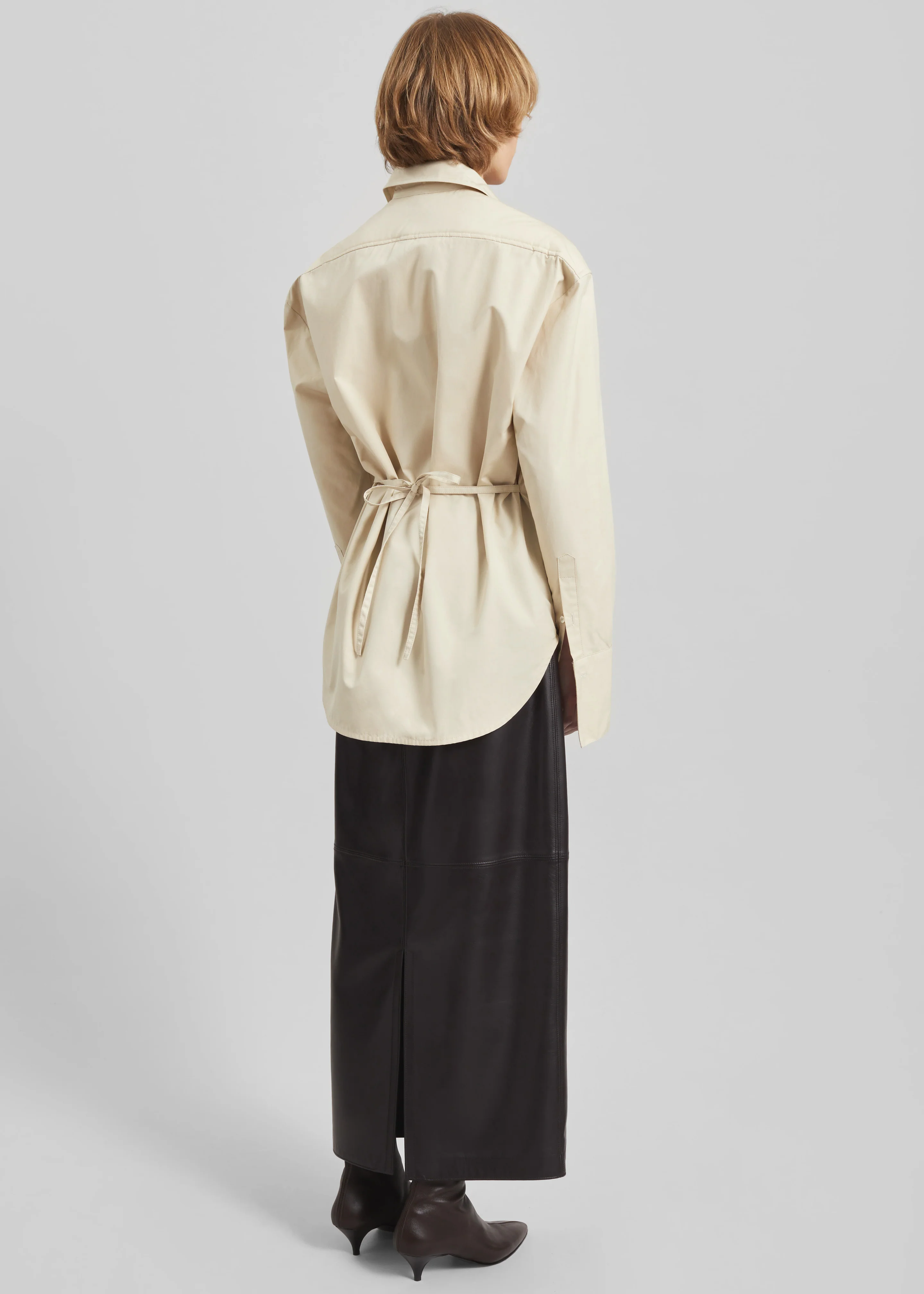 Bec Padded Shirt - Beige - Image 9