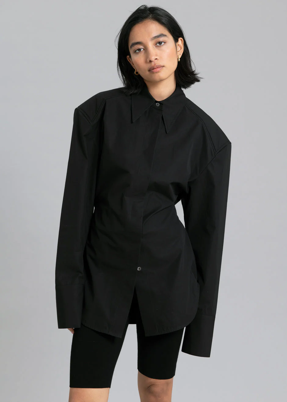 Bec Padded Shirt - Black - Image 2