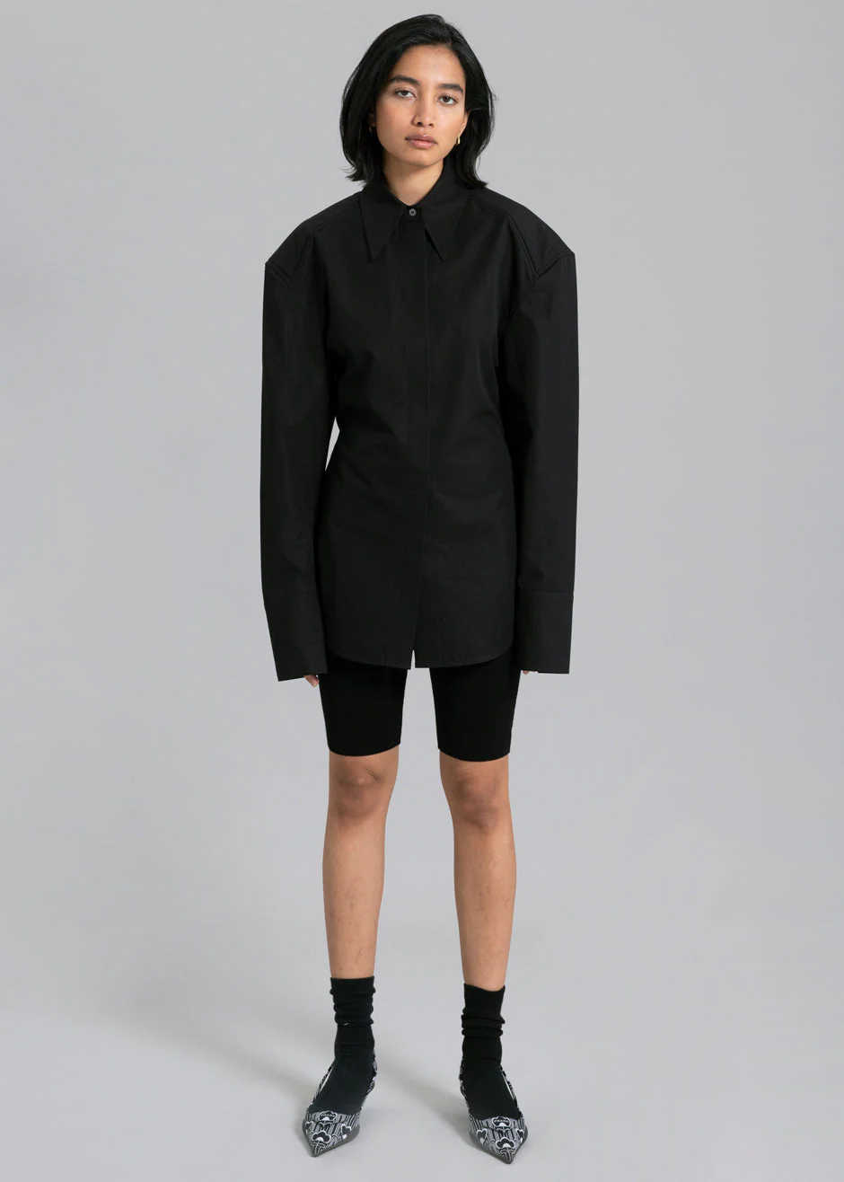 Bec Padded Shirt - Black - Image 5