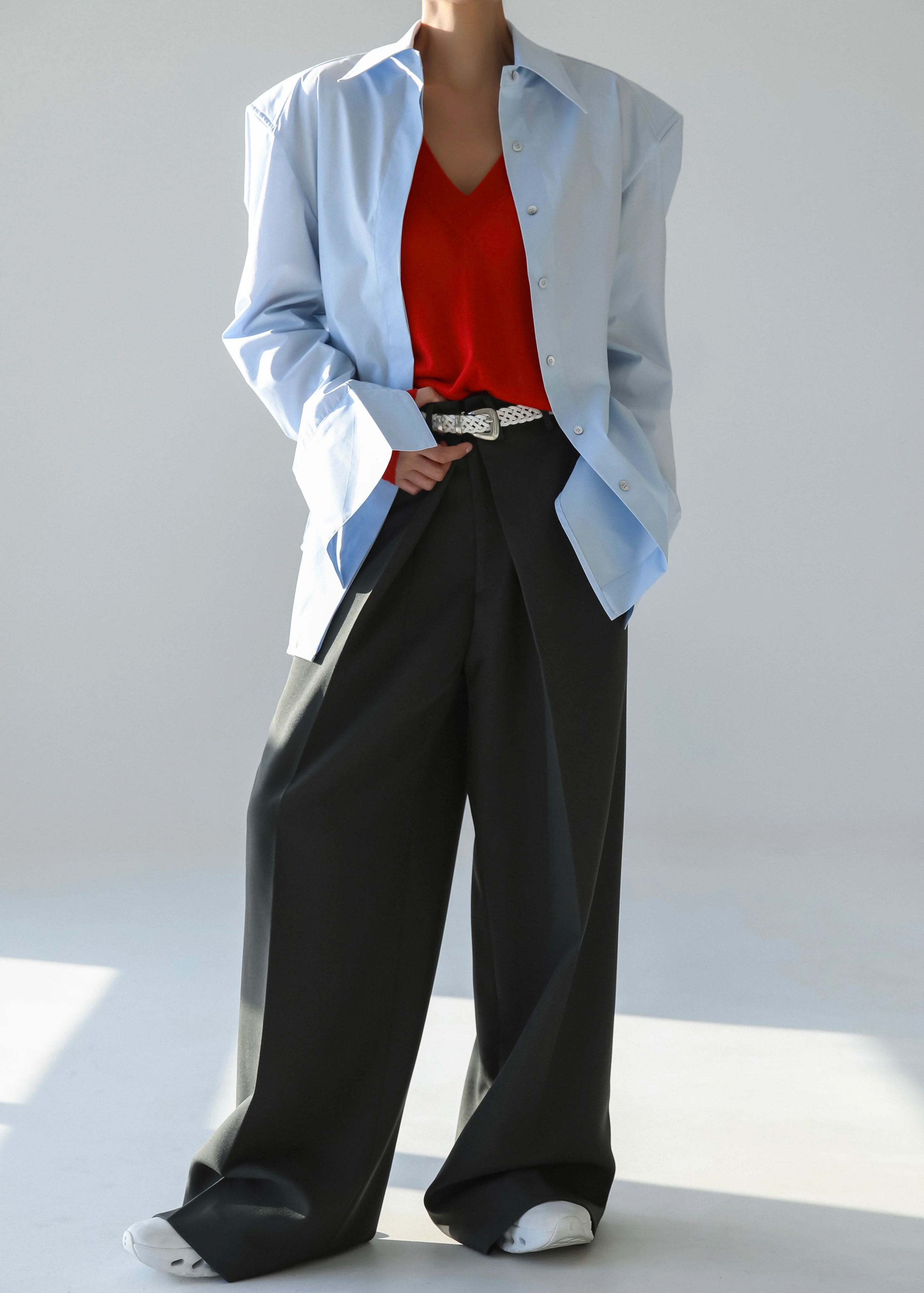 Bec Padded Shirt - Light Blue - Image 20