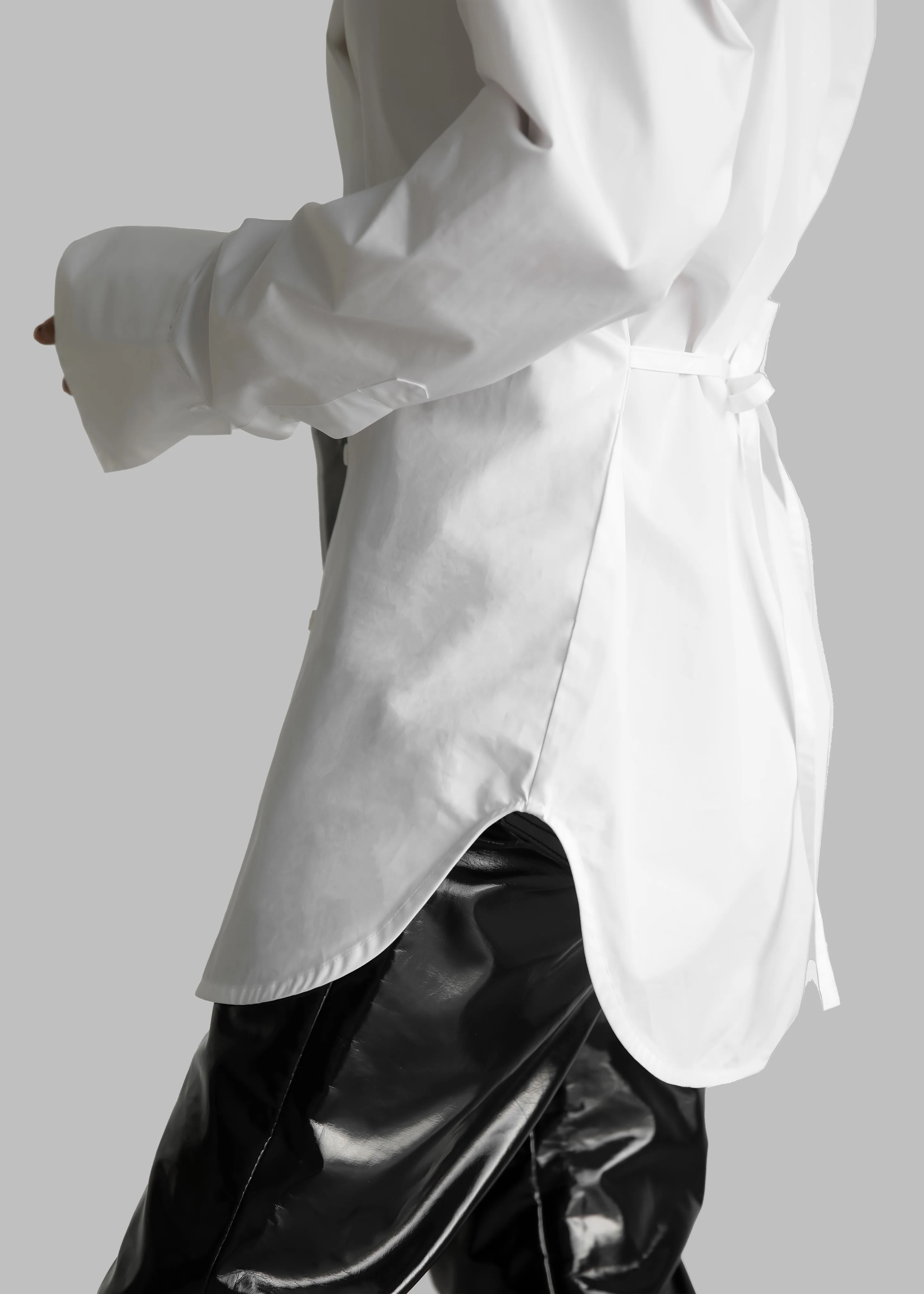 Bec Padded Shirt - White - Image 3
