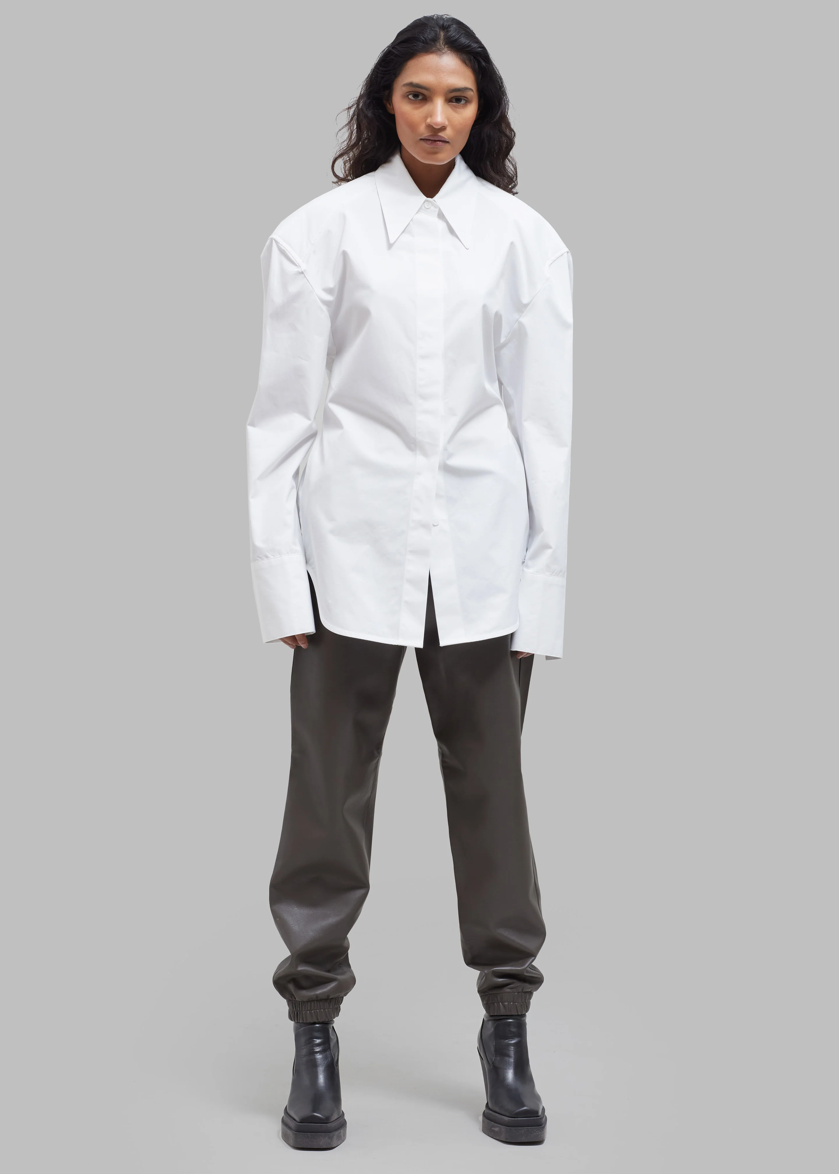 Bec Padded Shirt - White - Image 7