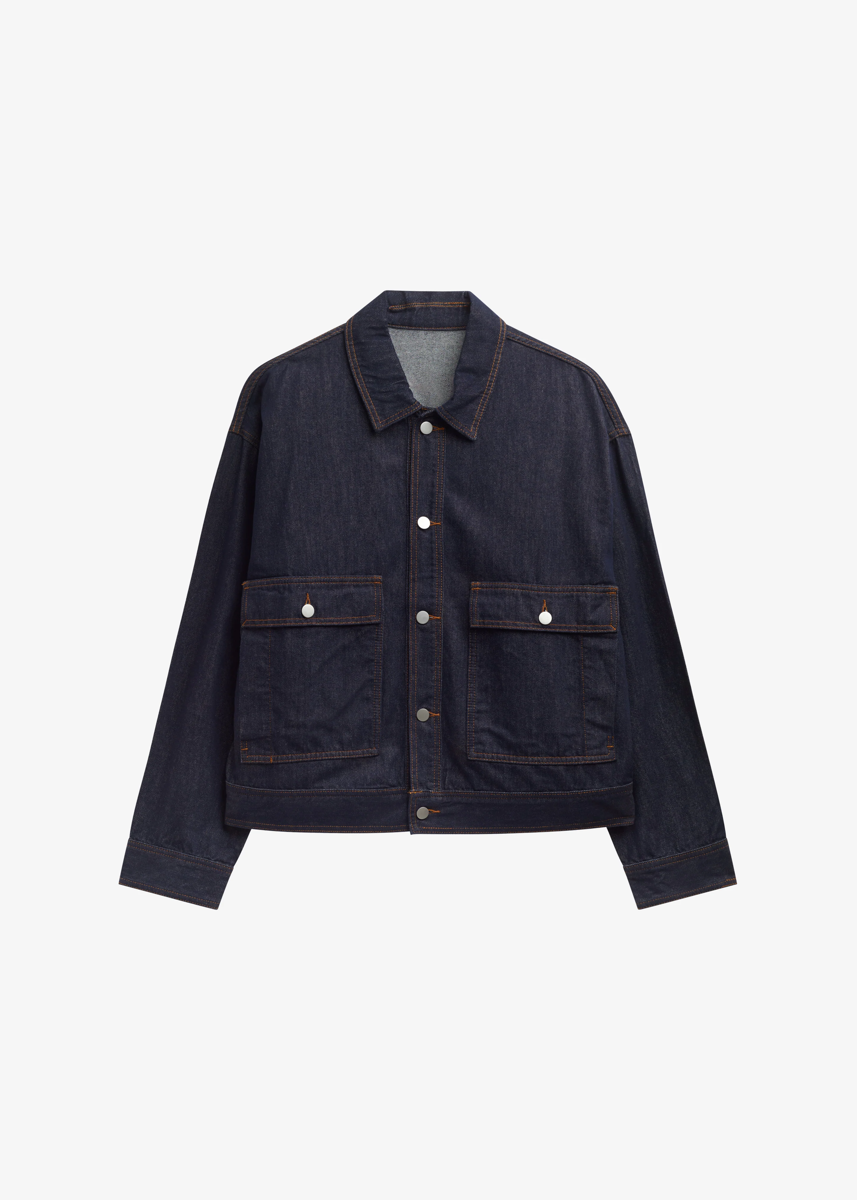 Belden Boxy Denim Jacket - Dark Wash - Image 7