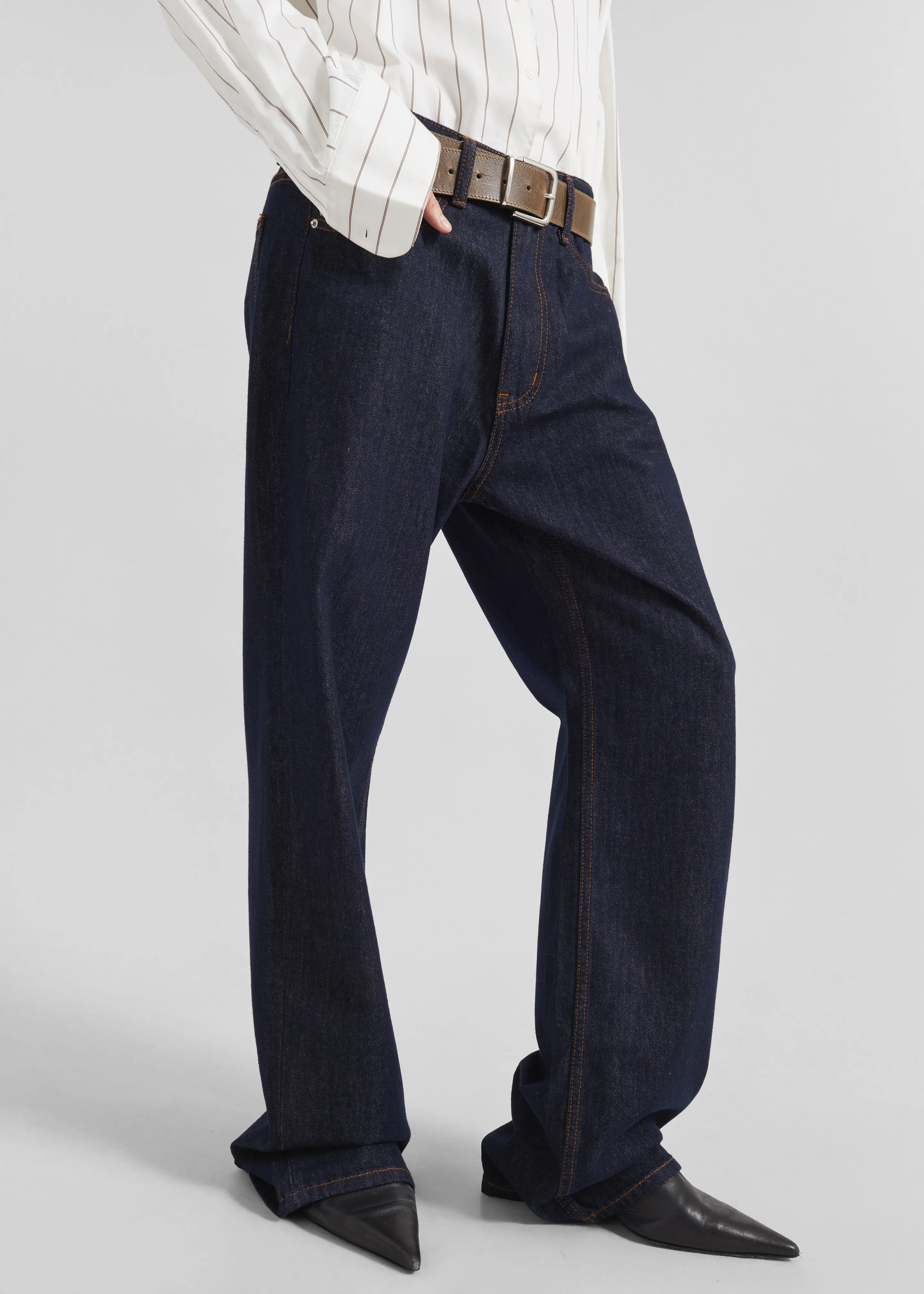 Belden Straight Leg Jeans - Dark Wash - Image 2