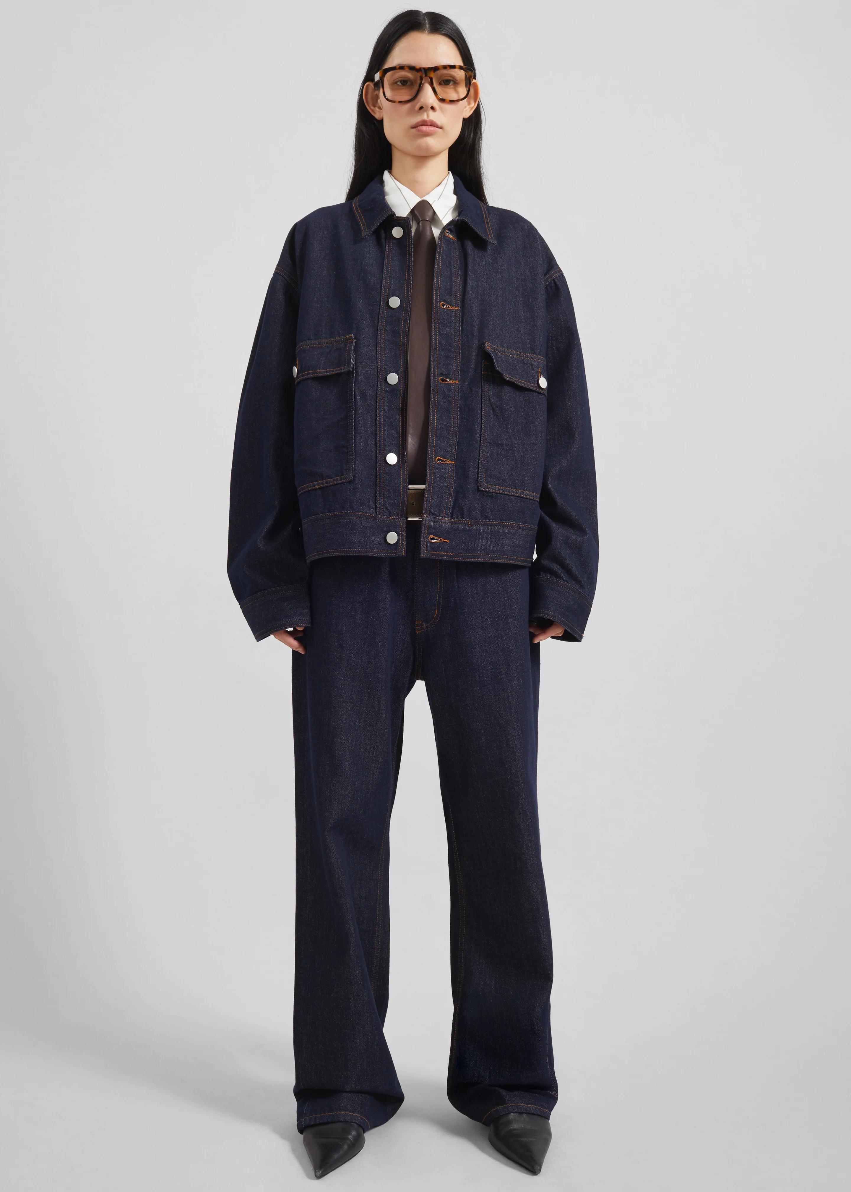 Belden Straight Leg Jeans - Dark Wash - Image 3