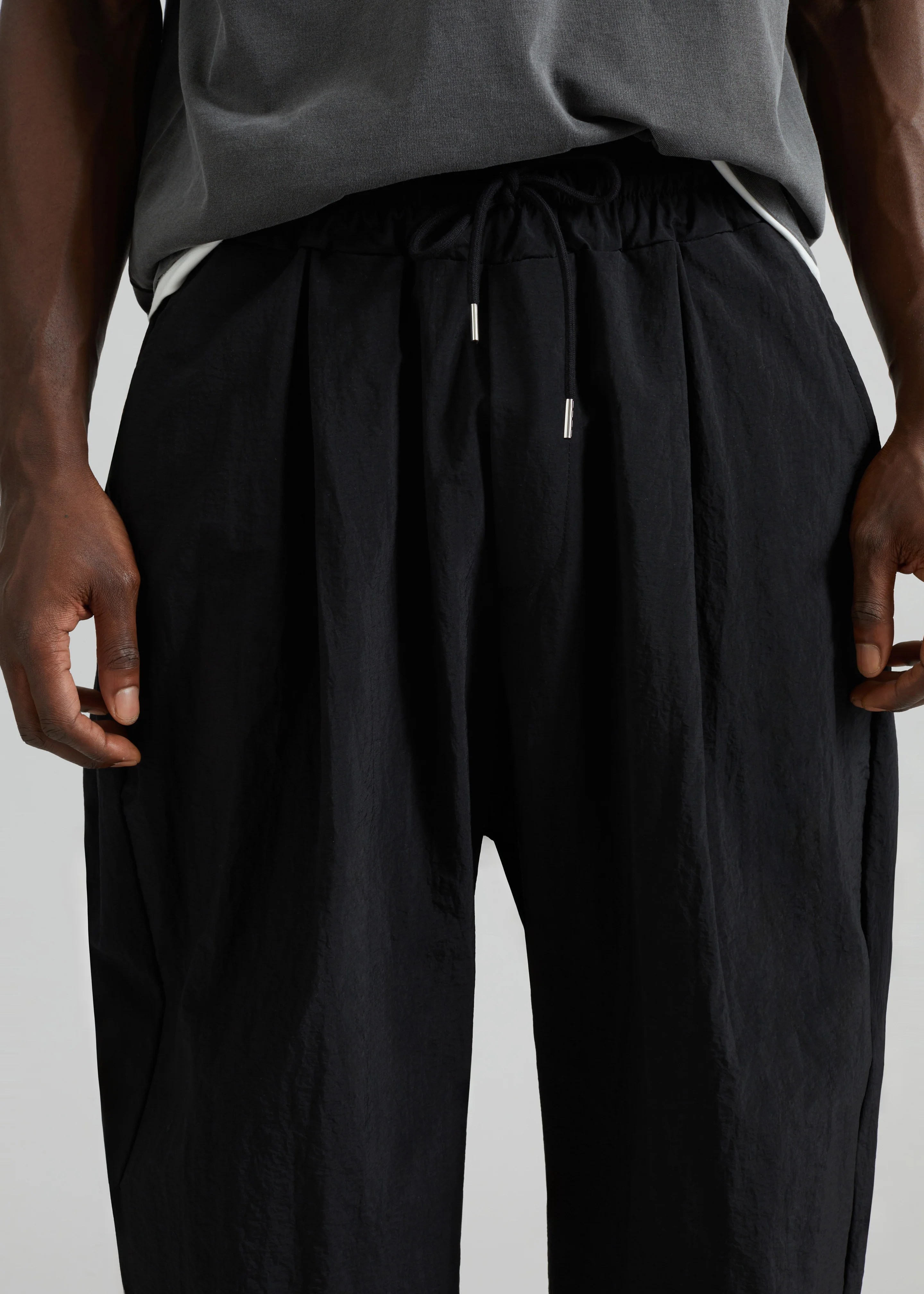 Belem Drawstring Pants - Black - Image 3