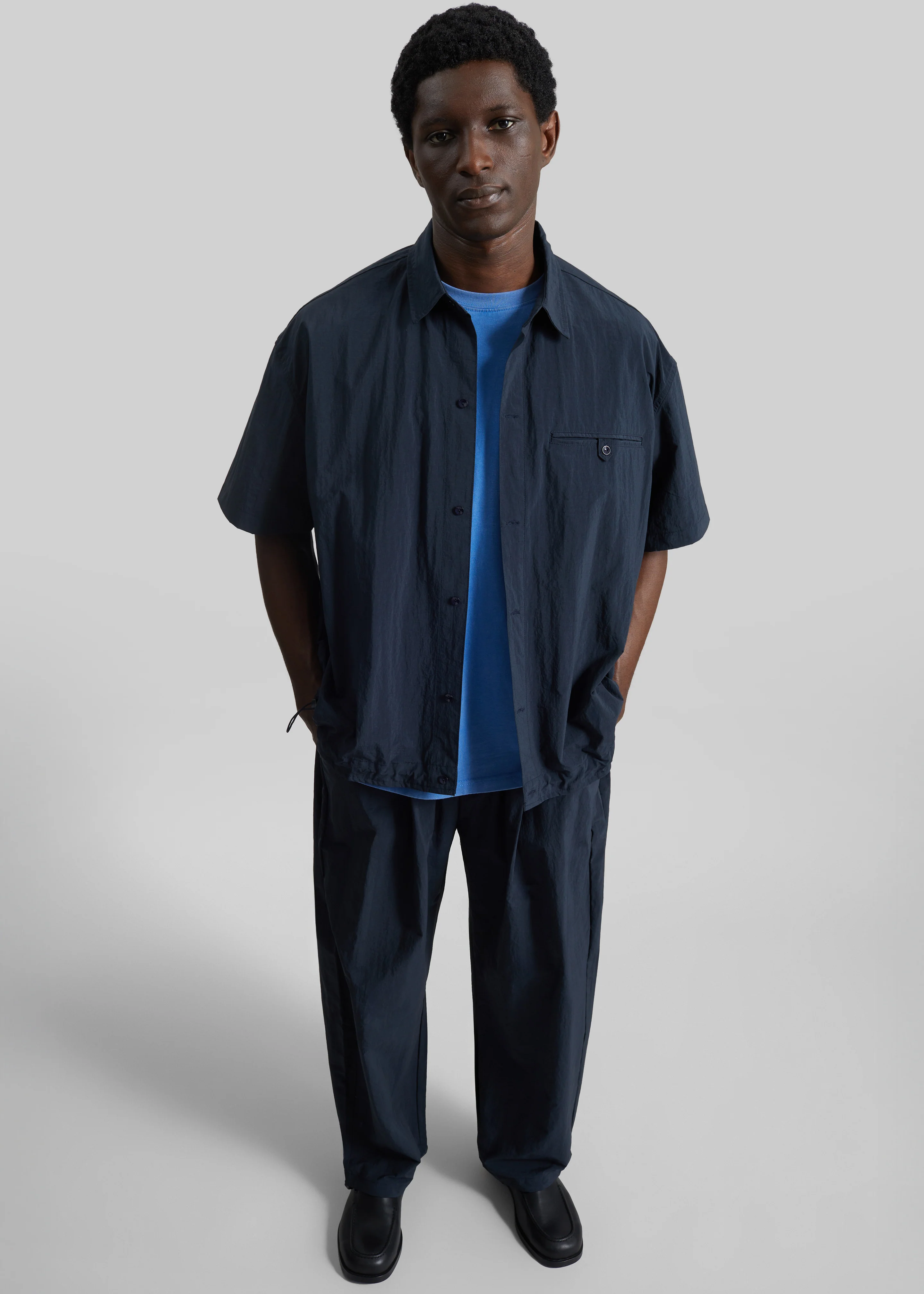 Belem Drawstring Pants - Navy - Image 4