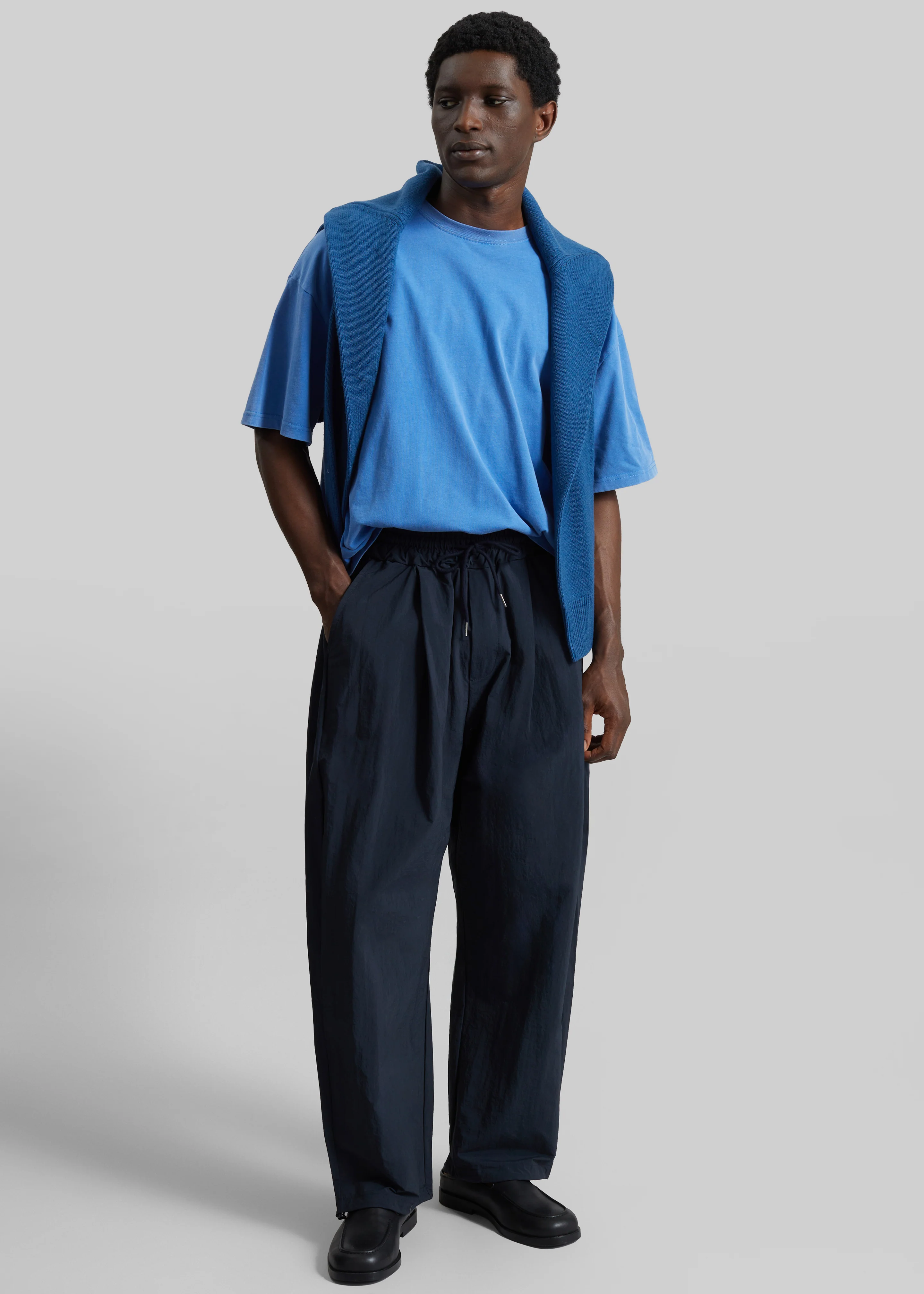 Belem Drawstring Pants - Navy - Image 6