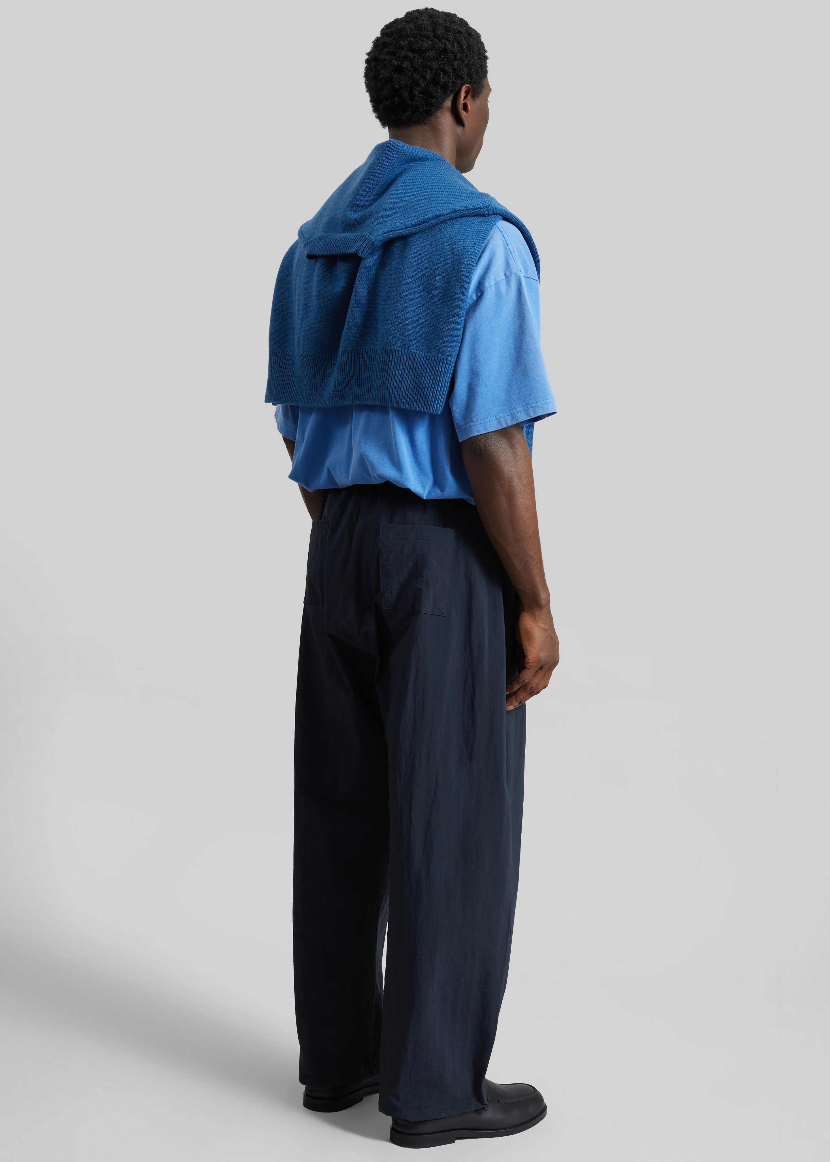Belem Drawstring Pants - Navy - Image 7