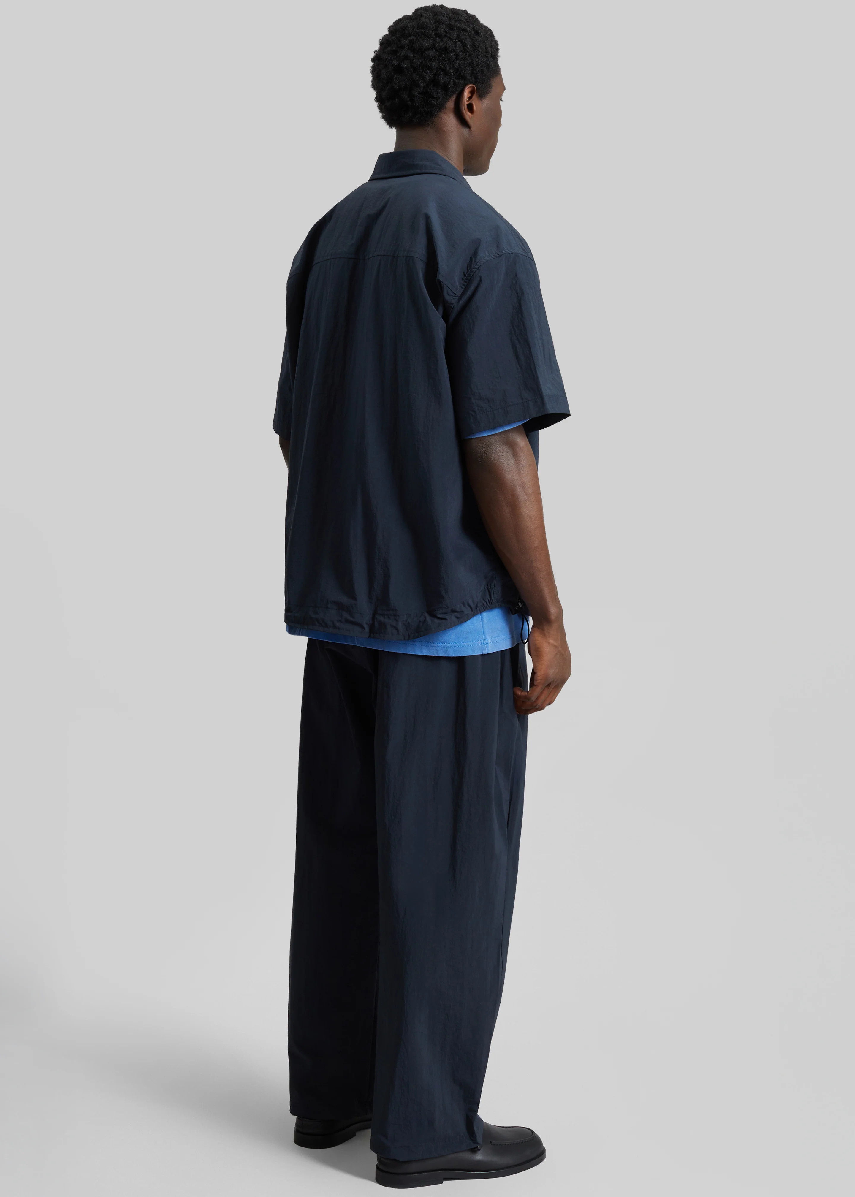Belem Drawstring Shirt - Navy - Image 5
