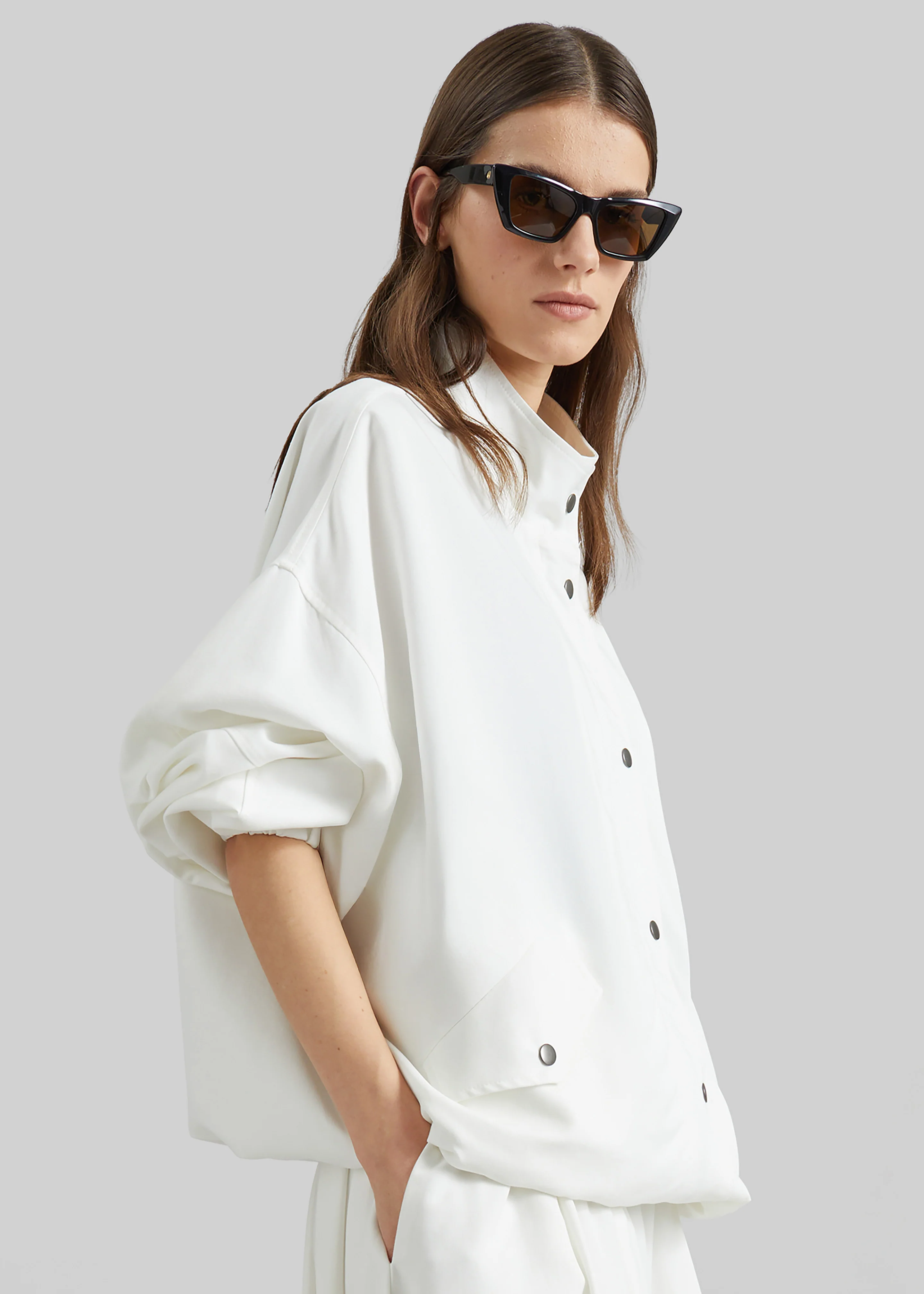 Bellona Blouson Jacket - White - Image 4
