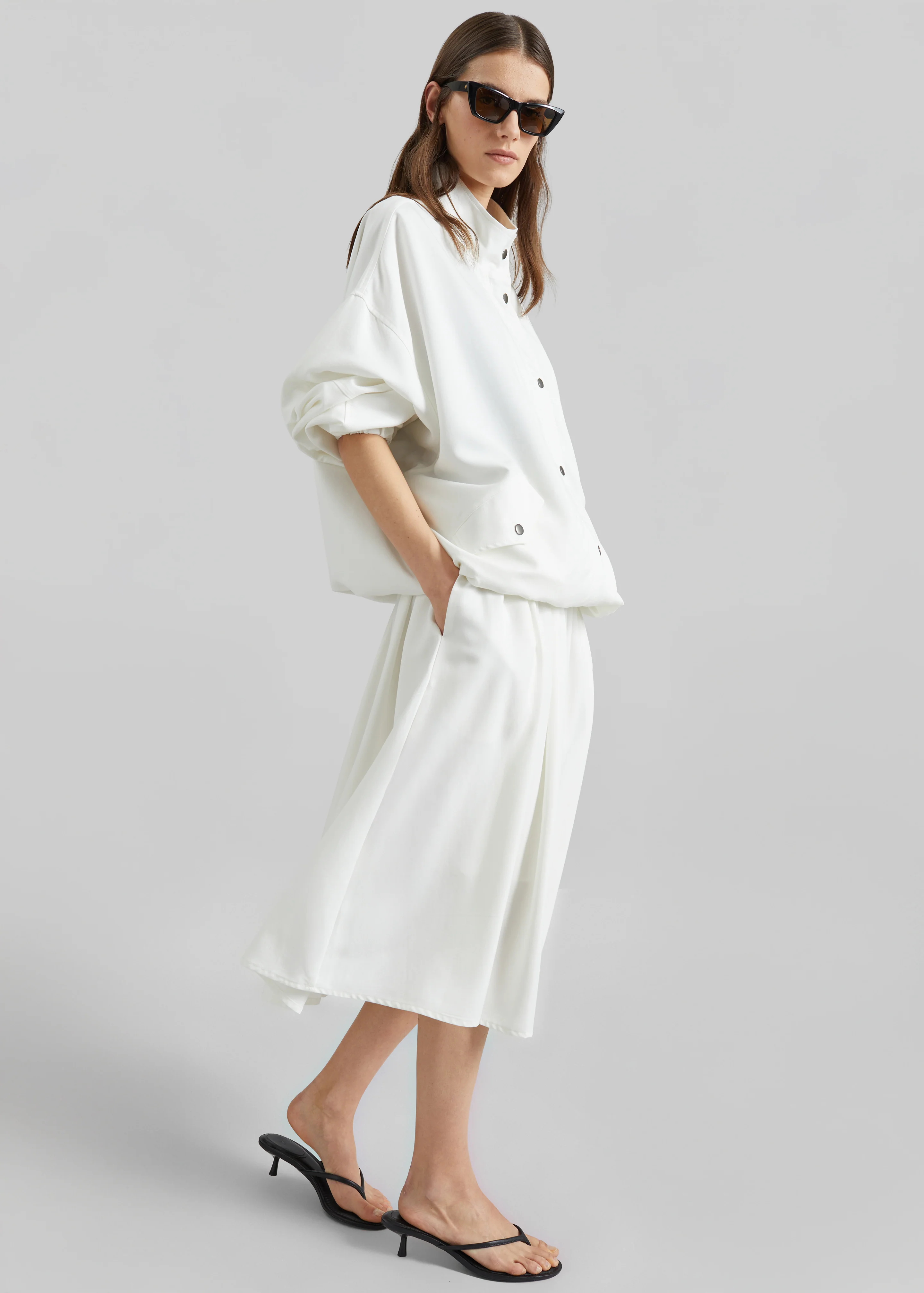 Bellona Blouson Jacket - White - Image 5