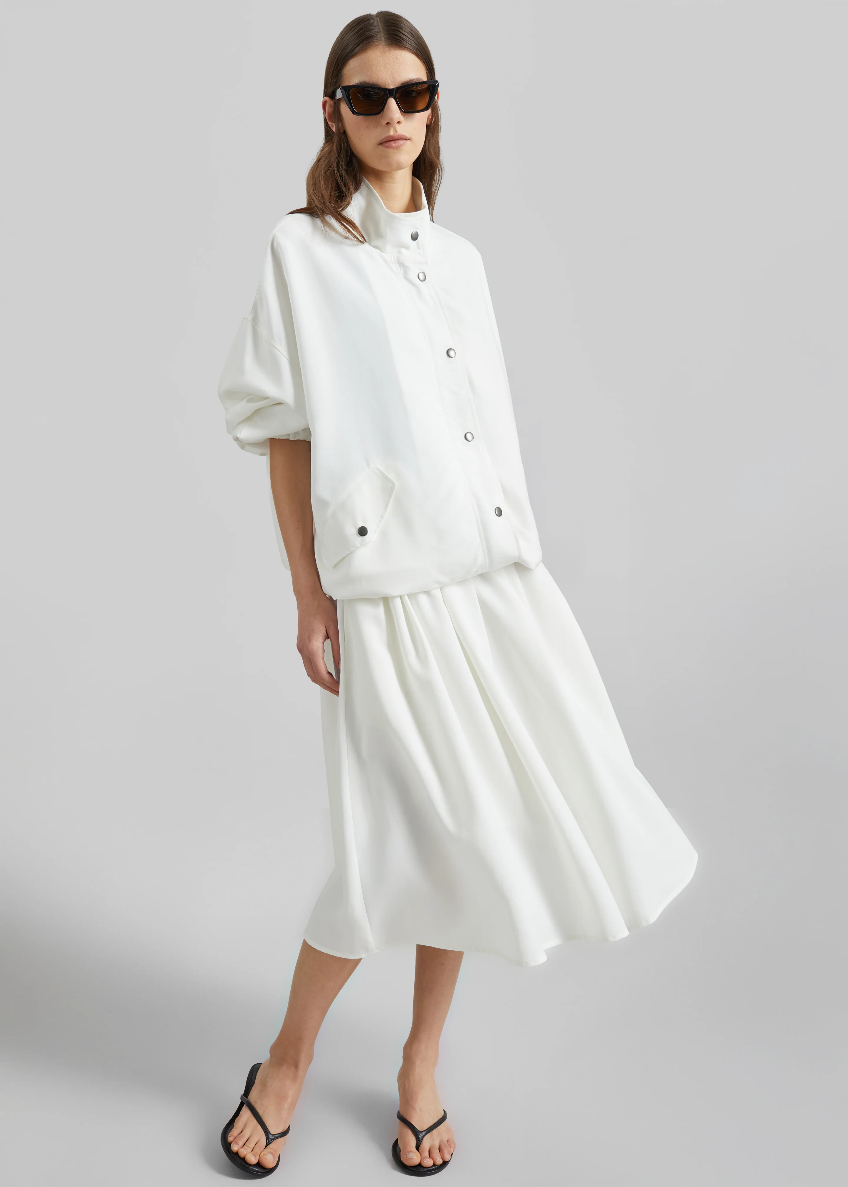 Bellona Blouson Jacket - White - Image 9