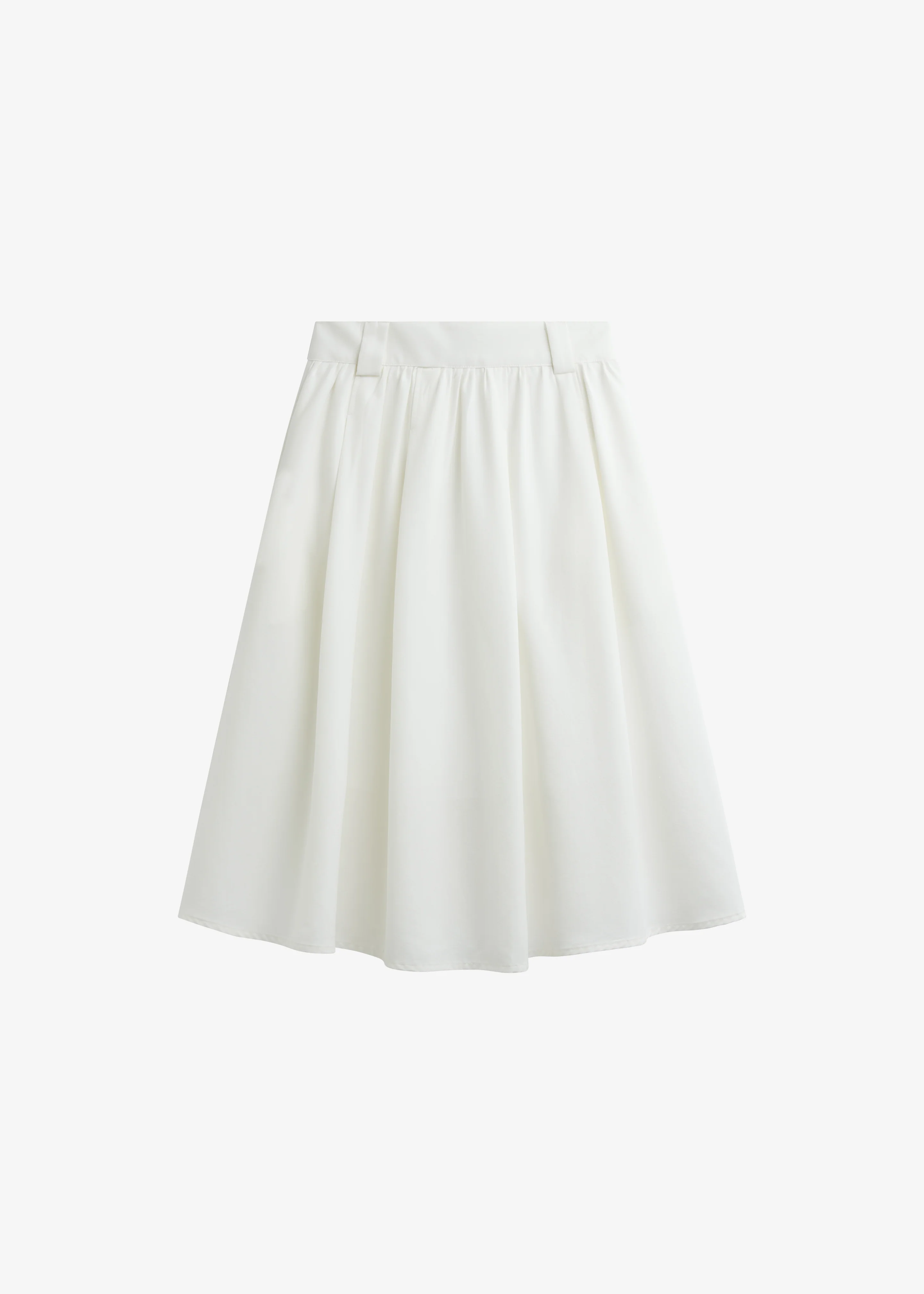 Bellona Flared Midi Skirt - White - Image 9