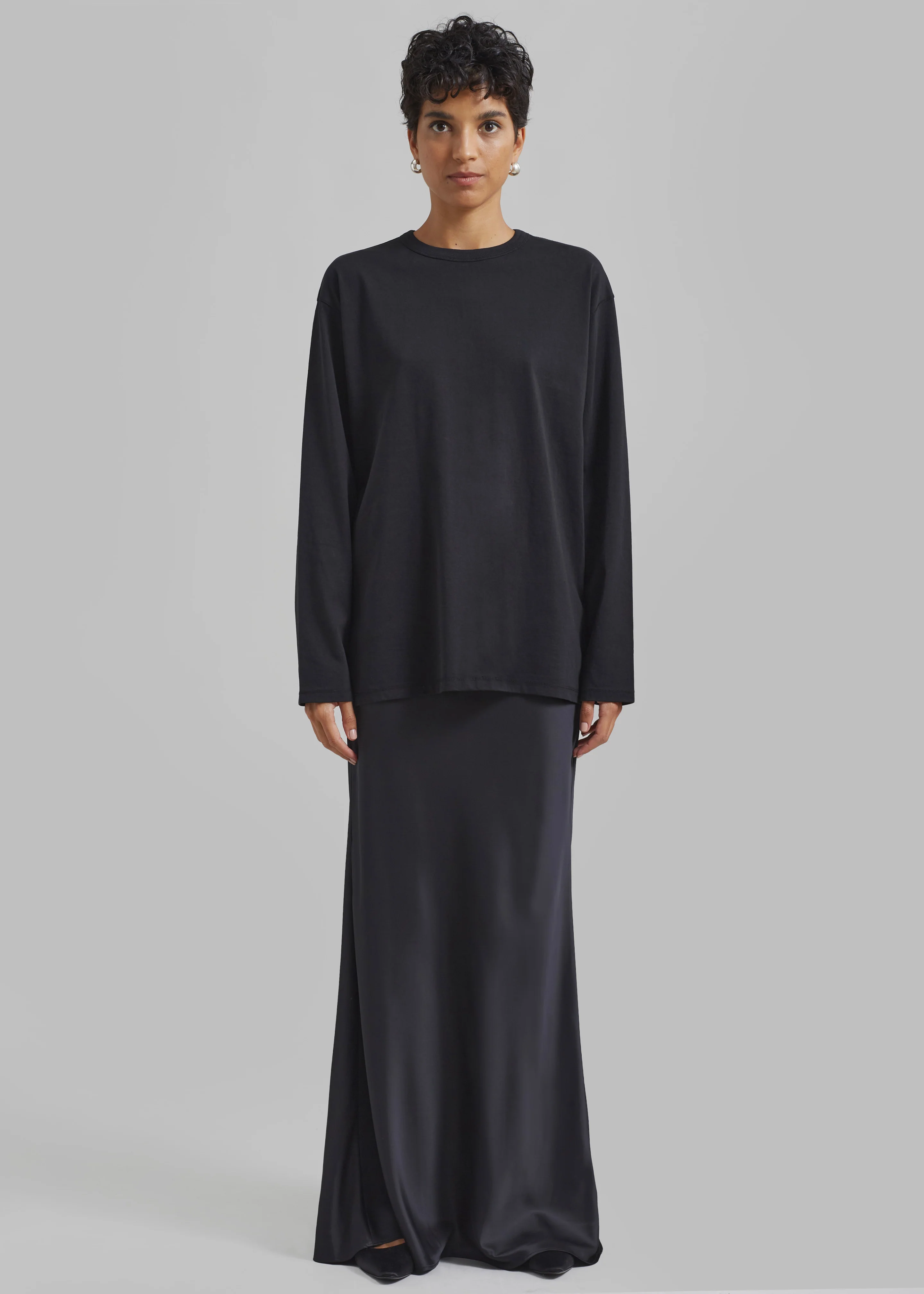Bennett Long Sleeves Tee - Black - Image 4