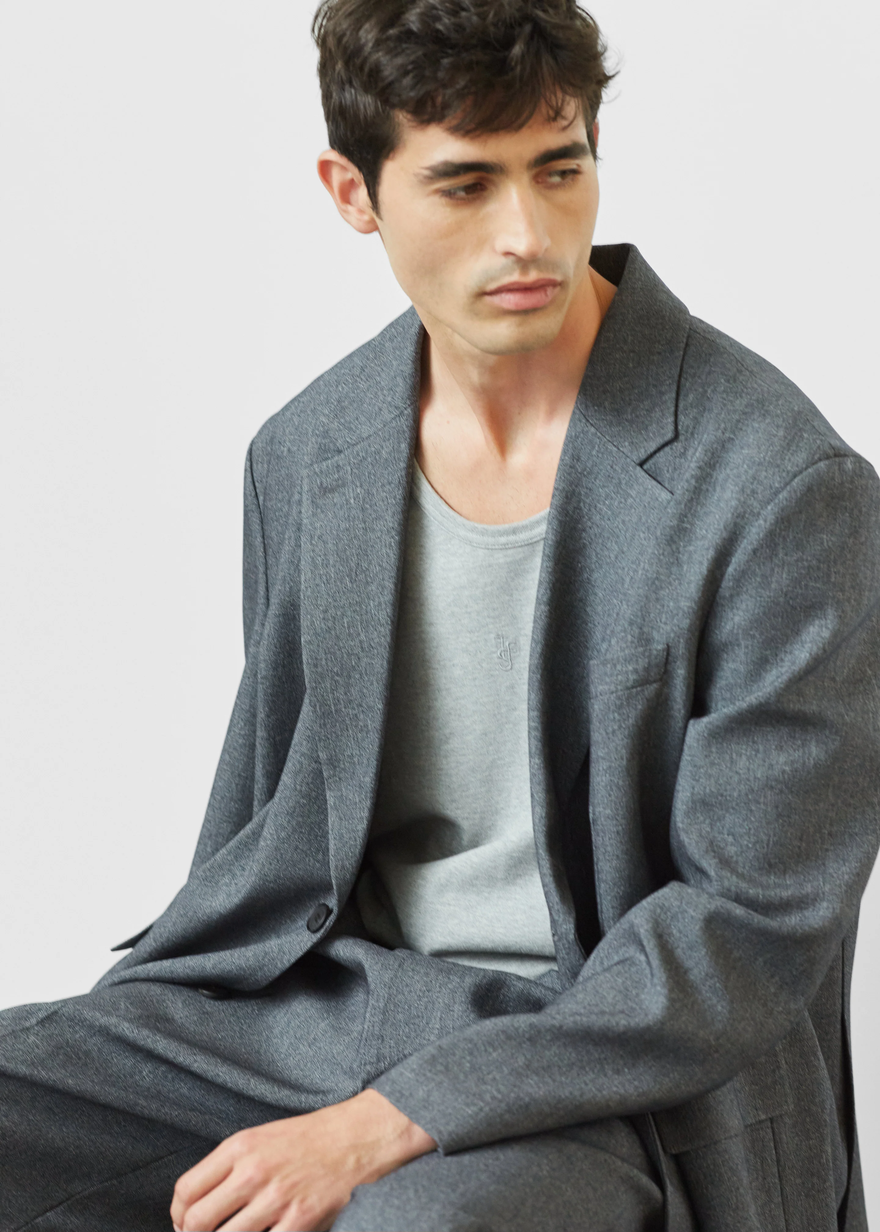 Beo Blazer - Grey Melange - Image 11